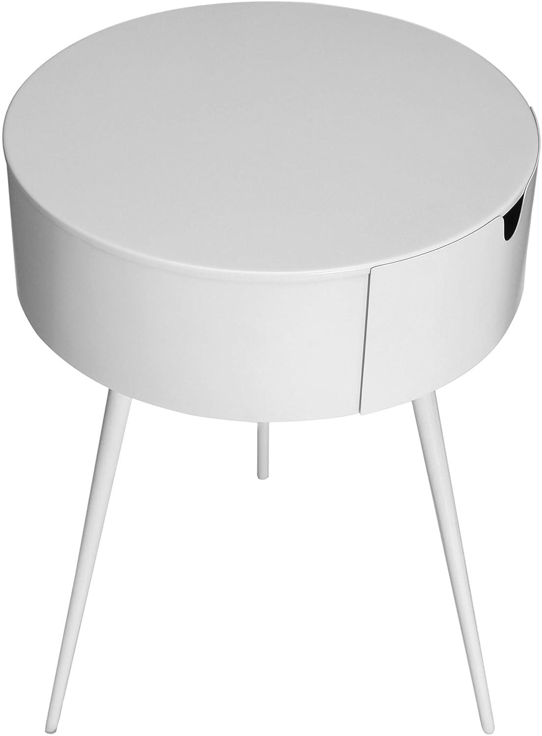 Meridian Furniture,Bali White Nightstand