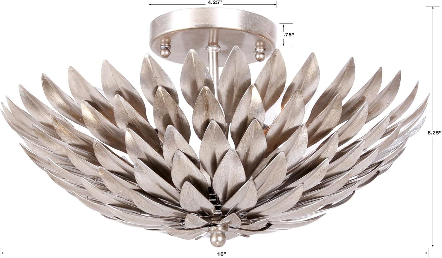 Crystorama Lighting - Four Light Ceiling Mount - Ceiling Mount - Broche - Four