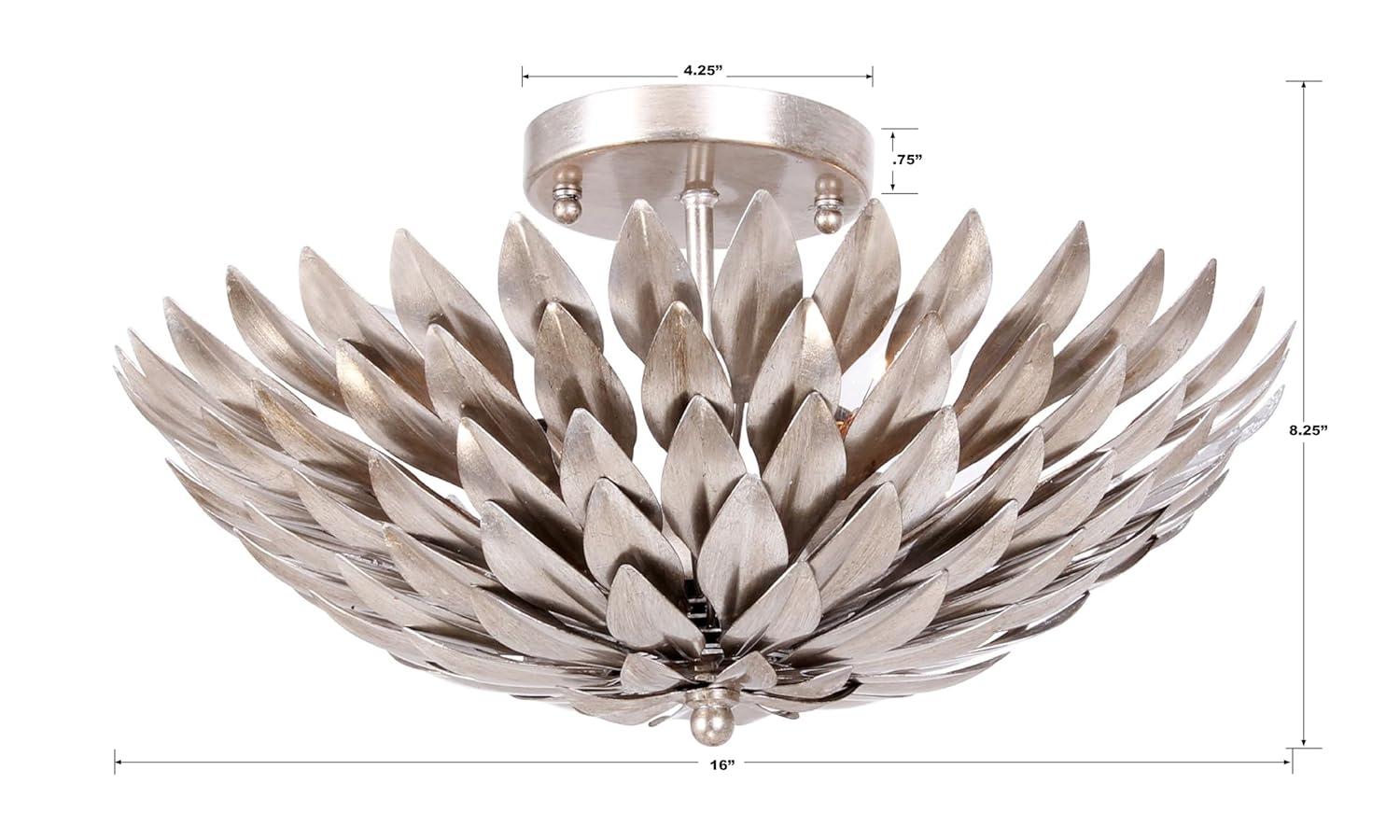 Crystorama Lighting - Four Light Ceiling Mount - Ceiling Mount - Broche - Four