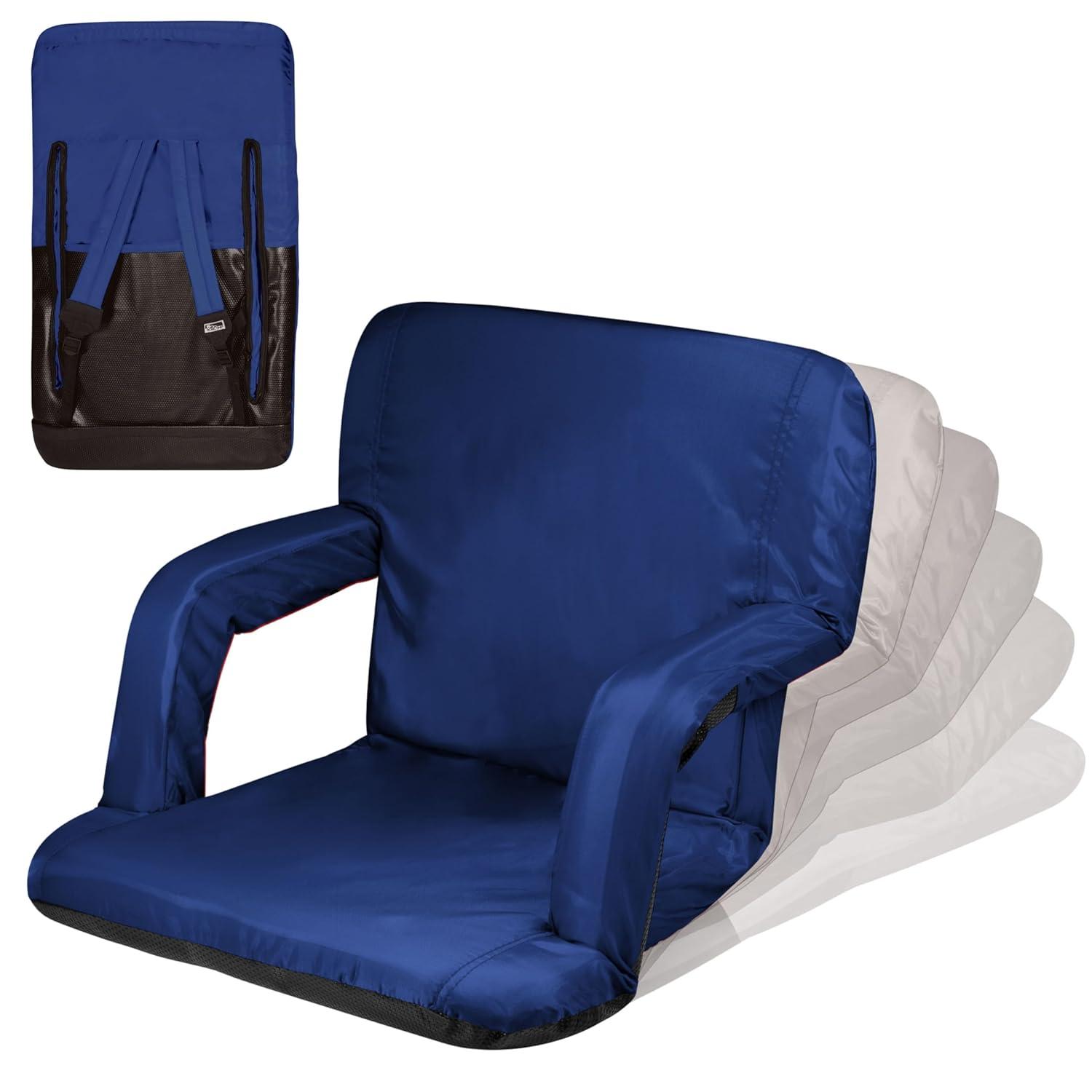 ONIVA™ Ventura Reclining Bleacher Seat with Armrests and Back Support