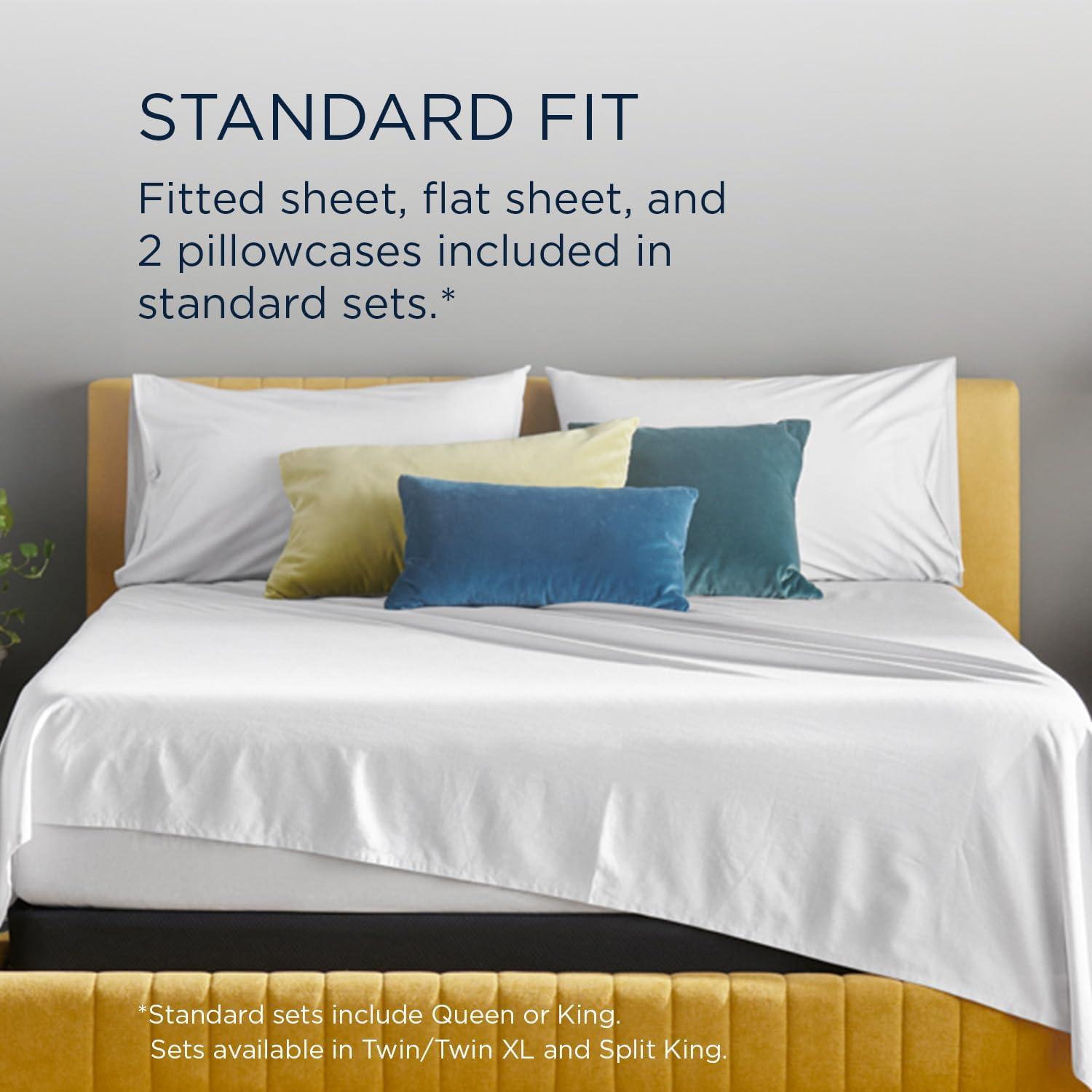 Tempur-Pedic ProAir Soft Cotton Sheet Set White, Queen, Adult