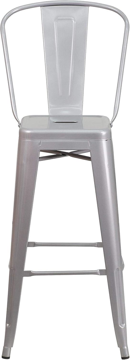 Flash Furniture Metal Outdoor Stool