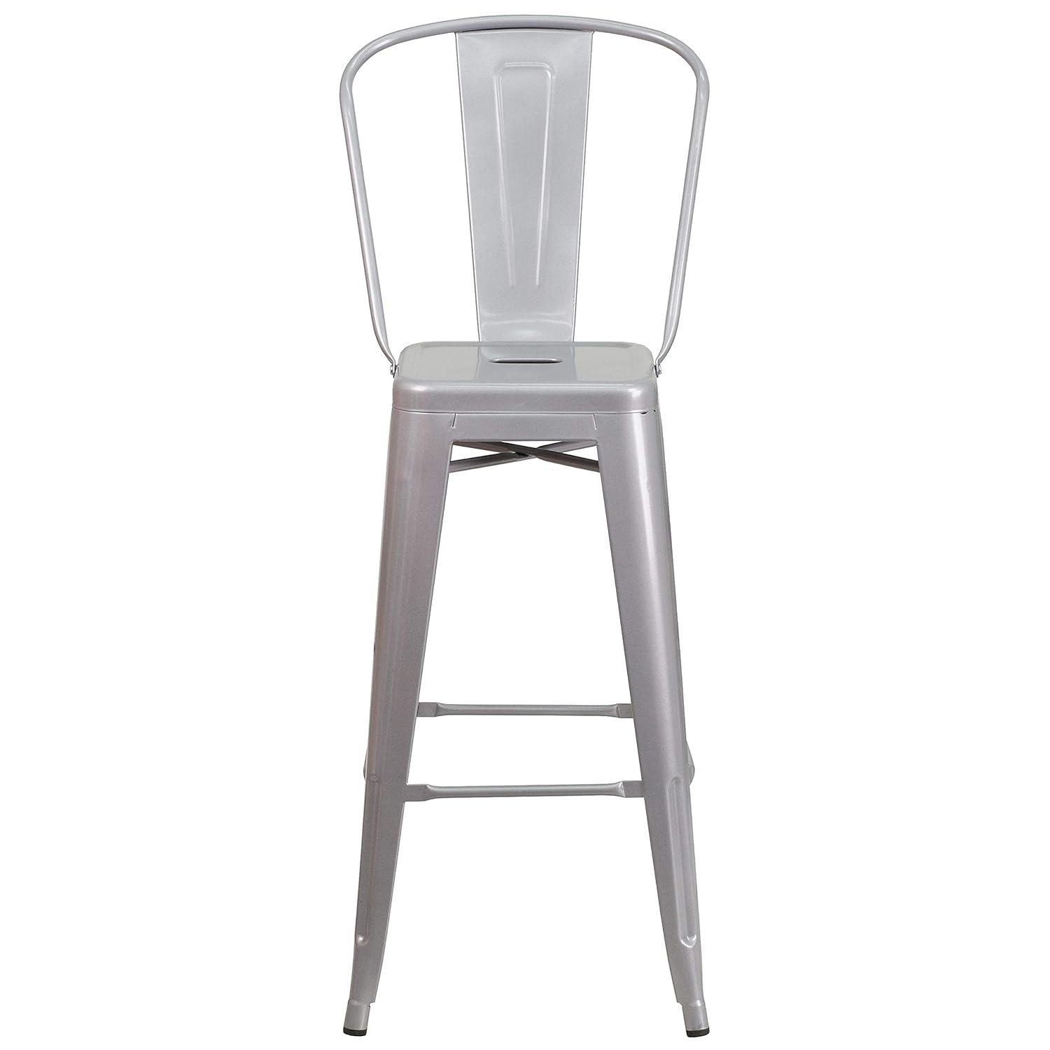 Flash Furniture Metal Outdoor Stool