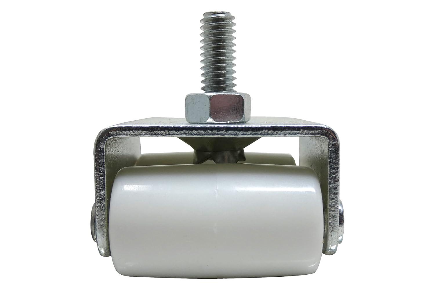 Shepherd Hardware 9441 7/8-Inch Threaded Stem Appliance Caster, Dual Wheels, 4-Pack