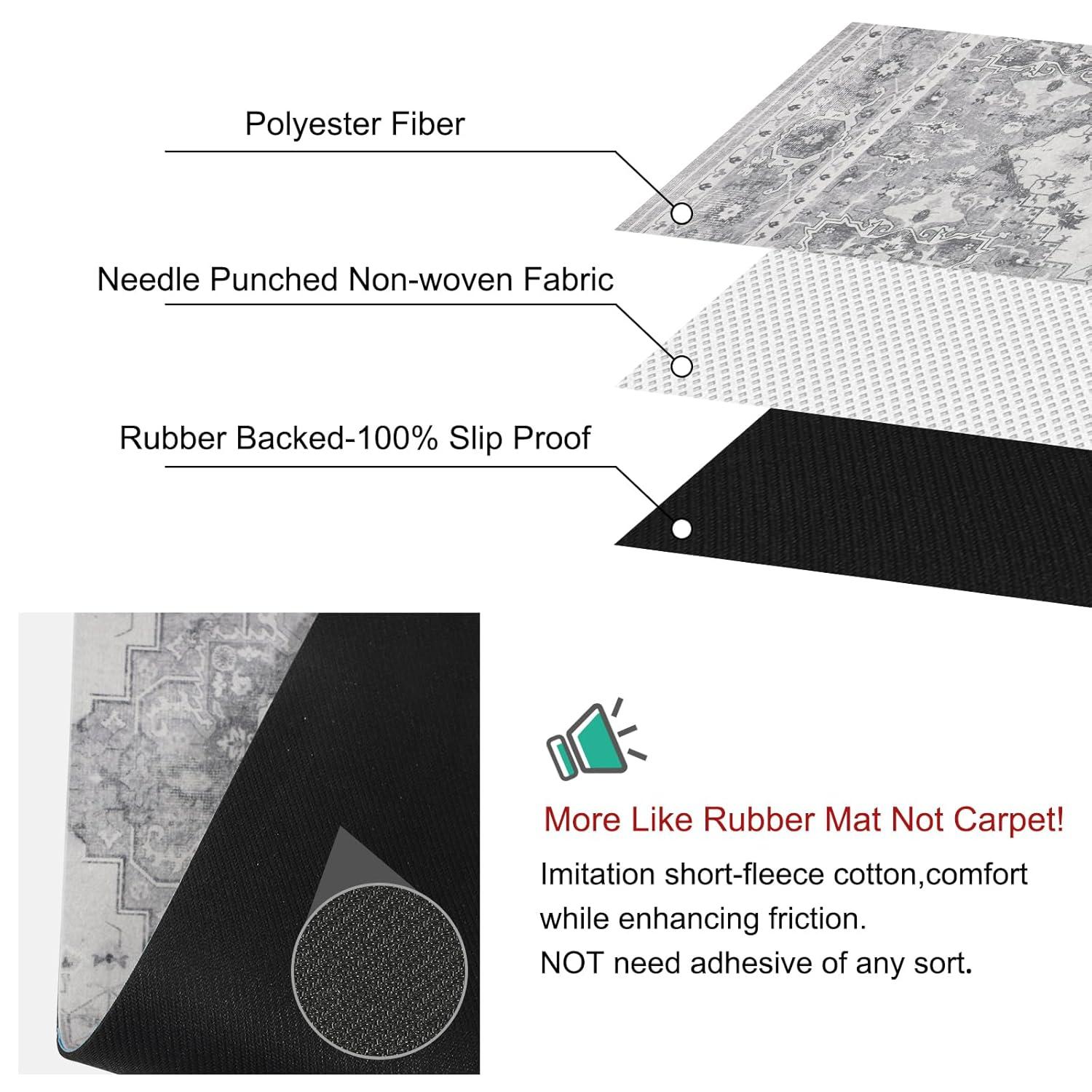 Capslpad Stair Treads Non Slip, 15 Pack 30"X8" Super Non Slip Reusable Staircase Step Treads, Soft Rubber Stair Treads for Wooden Steps, Pets, Elders (Grey)