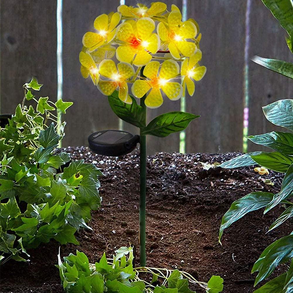 Solar Powered LED Metal Flower Garden Stake Light (Set of 2)