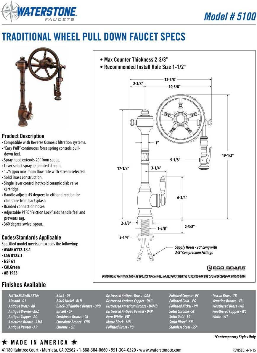 Distressed Antique Brass Low Arc Pulldown Kitchen Faucet