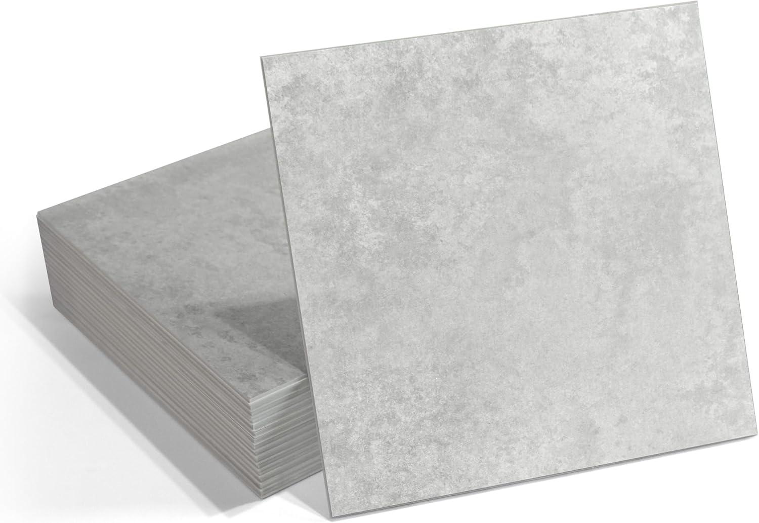 Sunwings 9'' x 9'' x 4mm SPC Peel & Stick Floor Tile Luxury Vinyl Flooring