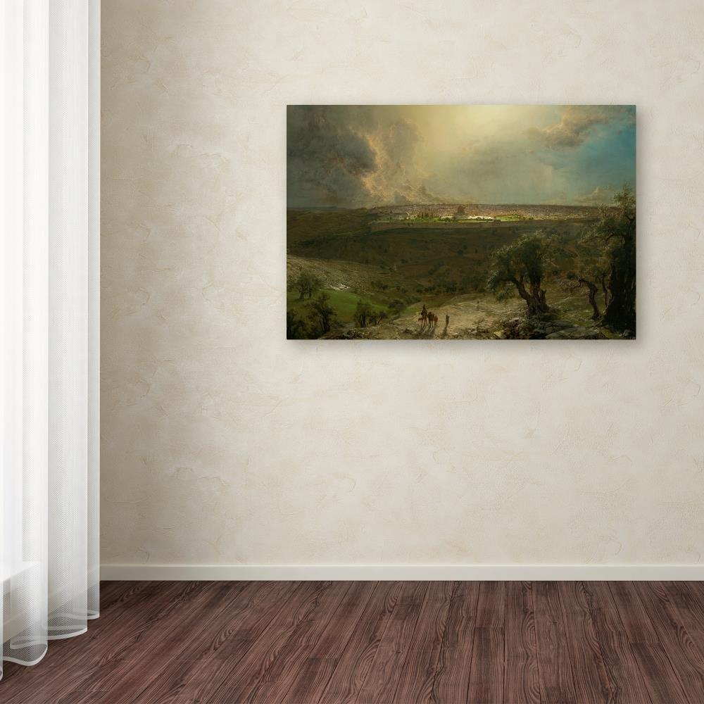Trademark Fine Art " Jerusalem From The Mount Of Olives " by Church
