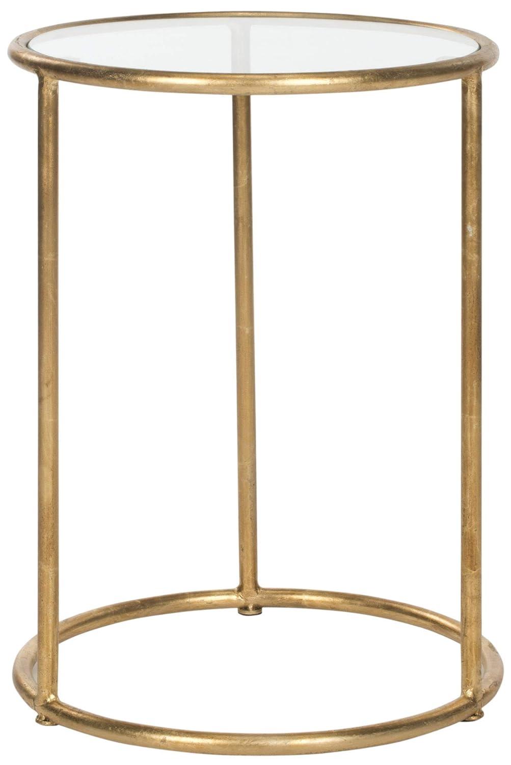 Shay Accent Table - FOX2523B - Gold/Clear - Safavieh Couture