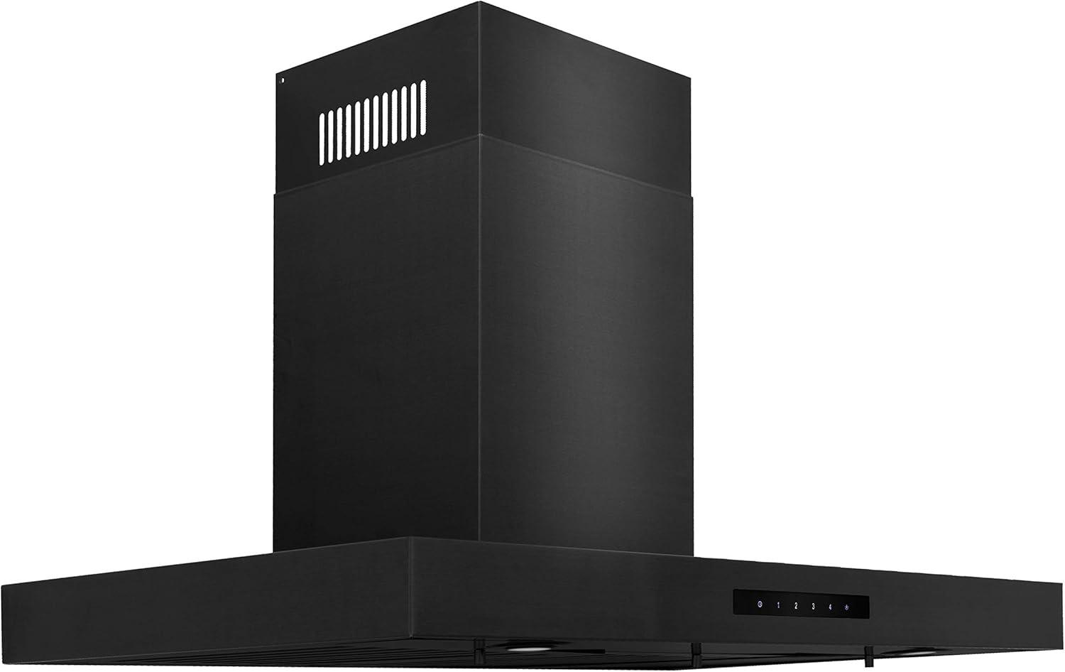 ZLINE 36 in. Convertible Vent Wall Mount Range Hood in Black Stainless Steel (BSKEN-36)