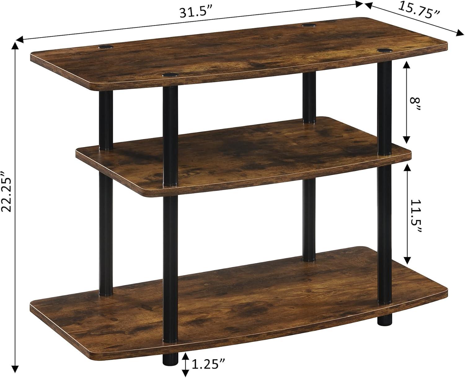 Convenience Concepts Designs2Go 3 Tier TV Stand Multiple Finishes