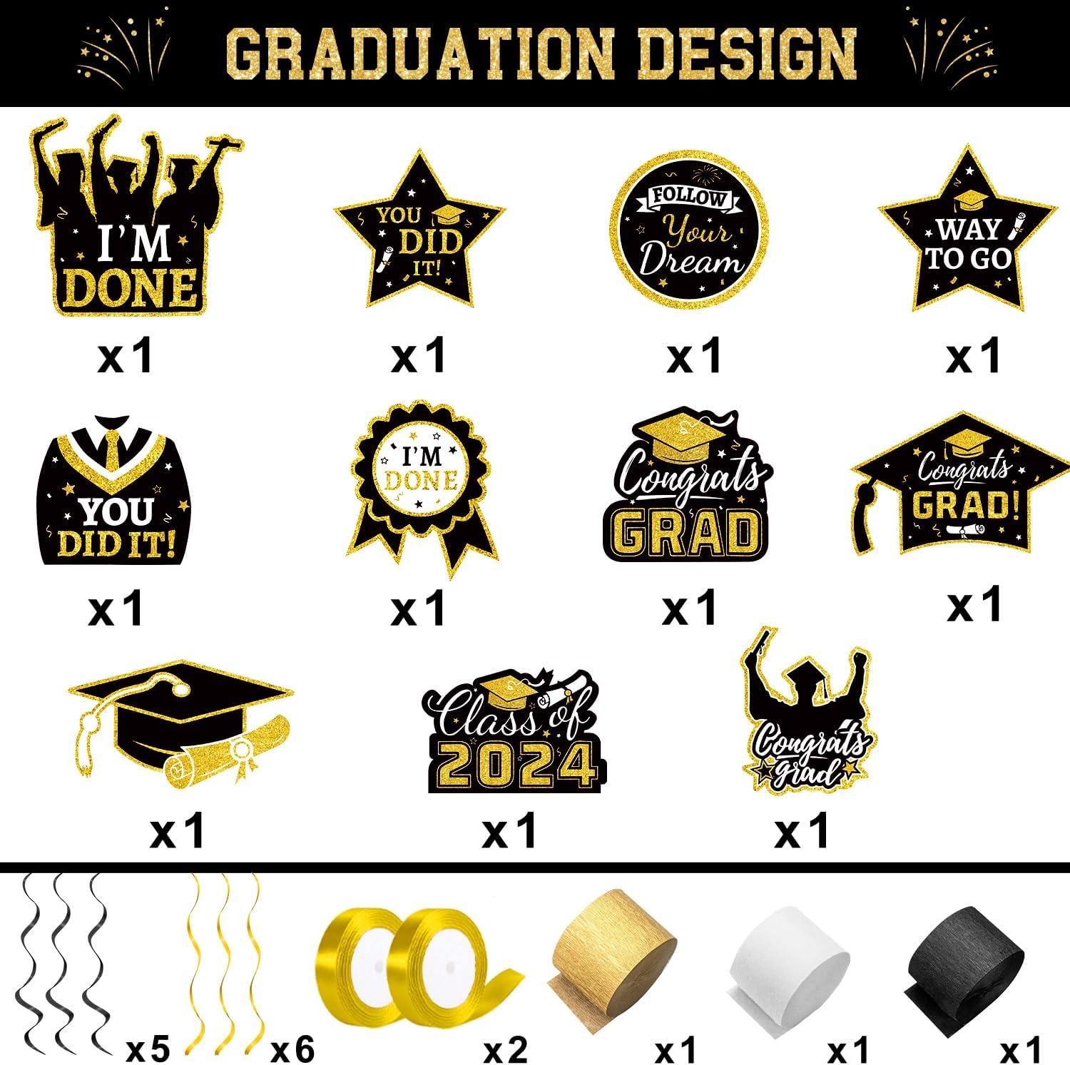 Graduation Decorations 2025, Graduation Decorations Class of 2025, Red Themed 2025 Graduations Party Decorations Include Banner, Backdrop, Balloons Kit, Foil Number 2025 for Grad Party Supplies
