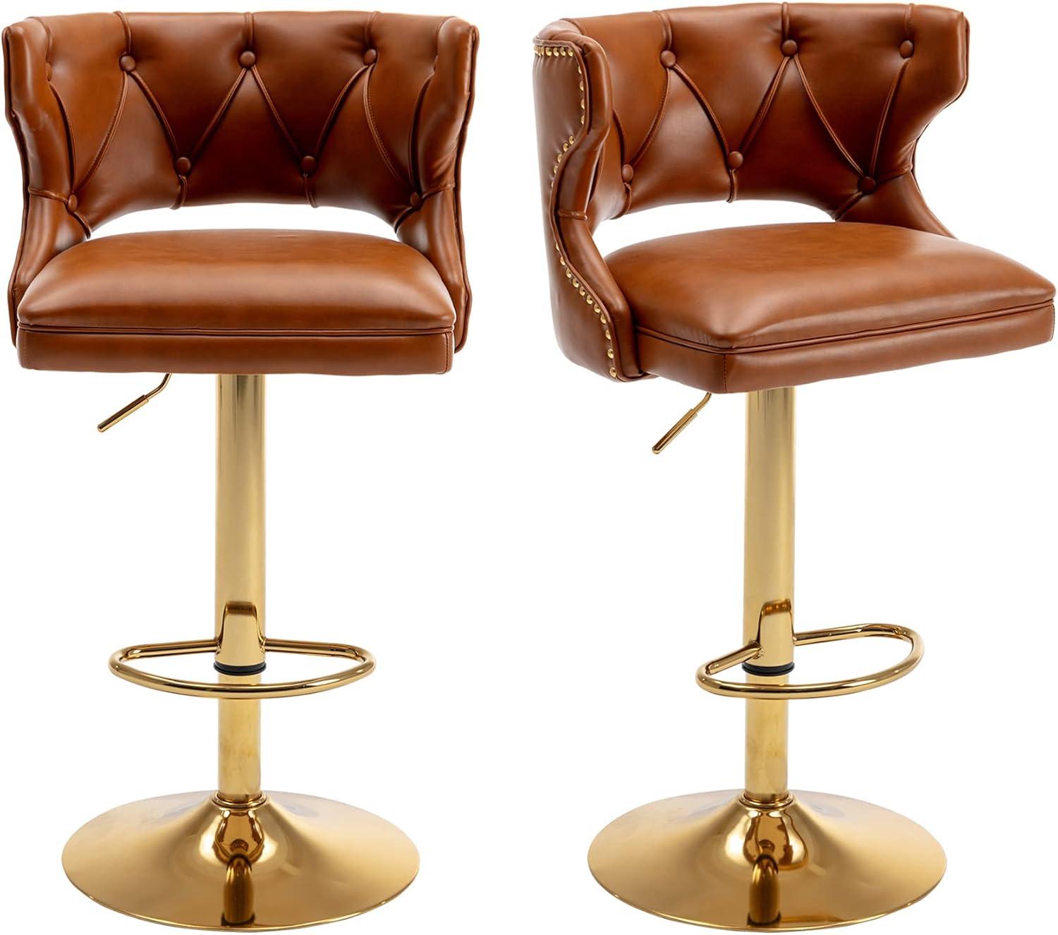 Rosdorf Park Swivel Adjustable Height Counter Stool (Set of 2)