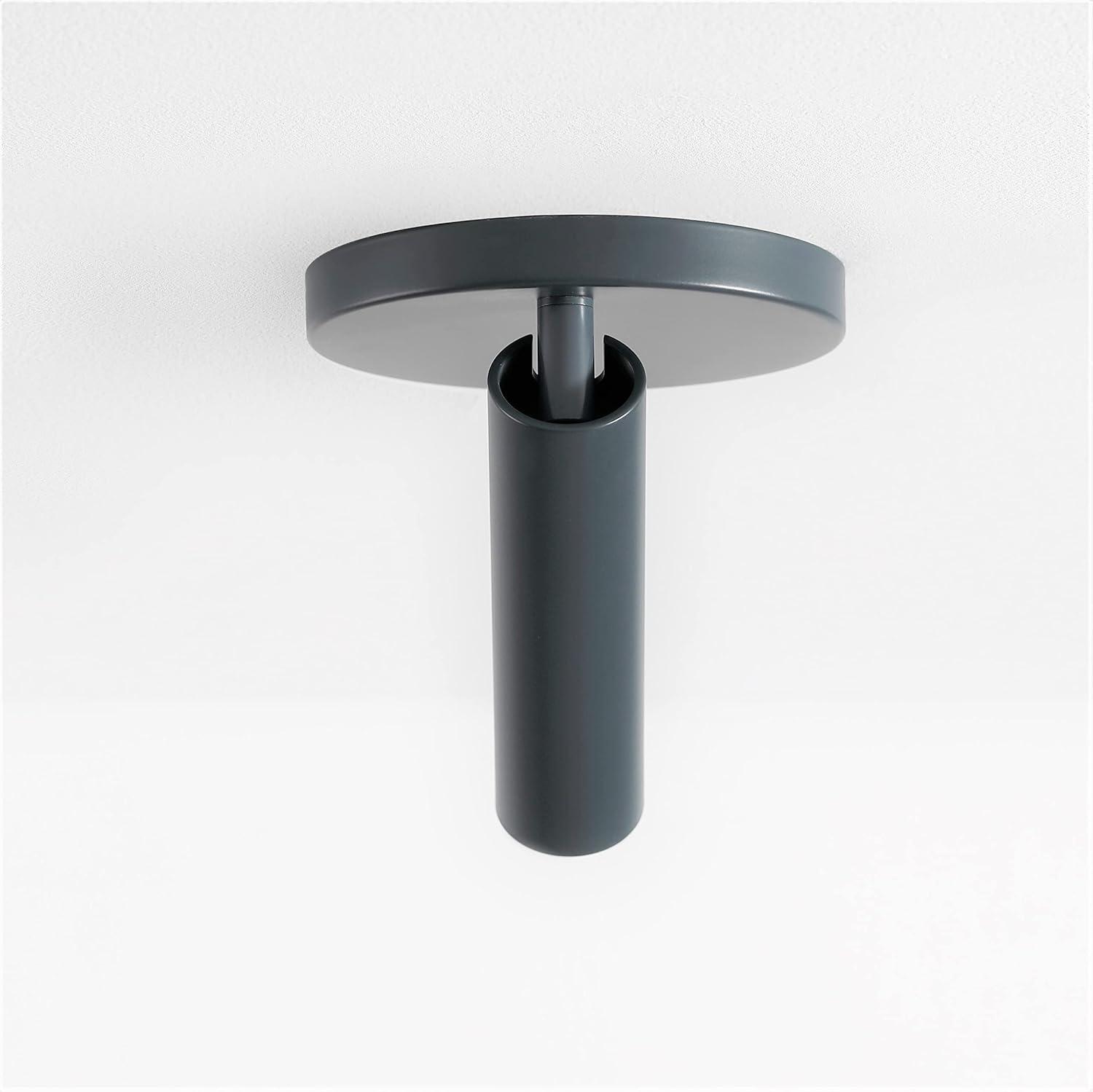 VidaLite Karpo Pinhole LED Spotlight Gray: Adjustable Head, Wall or Ceiling Mount, Integrated LED, UL Listed