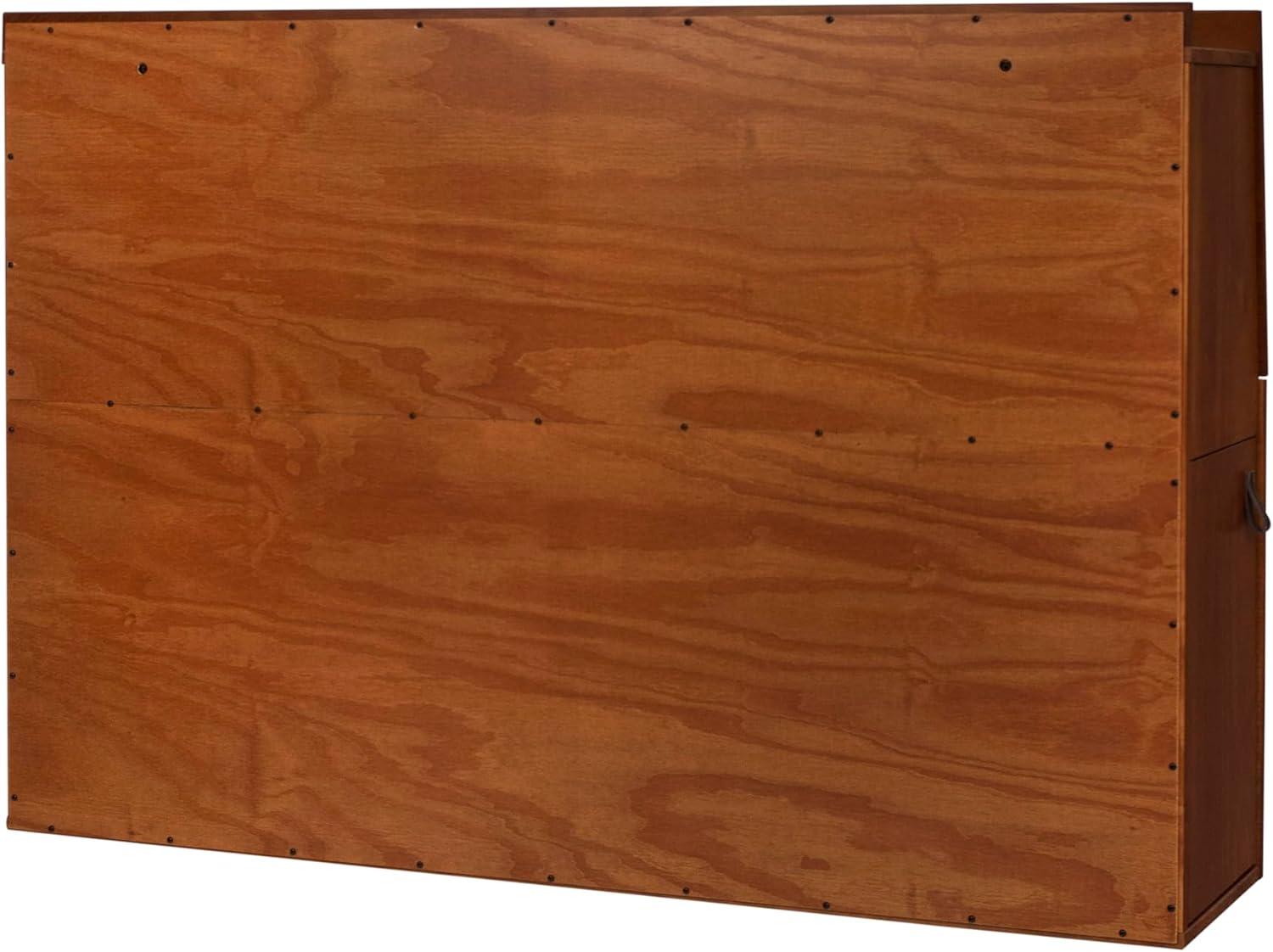 Memomad Cama Bali - Plataforma de Almacenamiento King Marco de Cama de Madera Resistente con Cajones y Más - Madera de Pino Macizo - sin Ruido - No Necesita Somier - Listones de Madera Incluidos (Cama Tamaño King, Madera Marrón Roble)