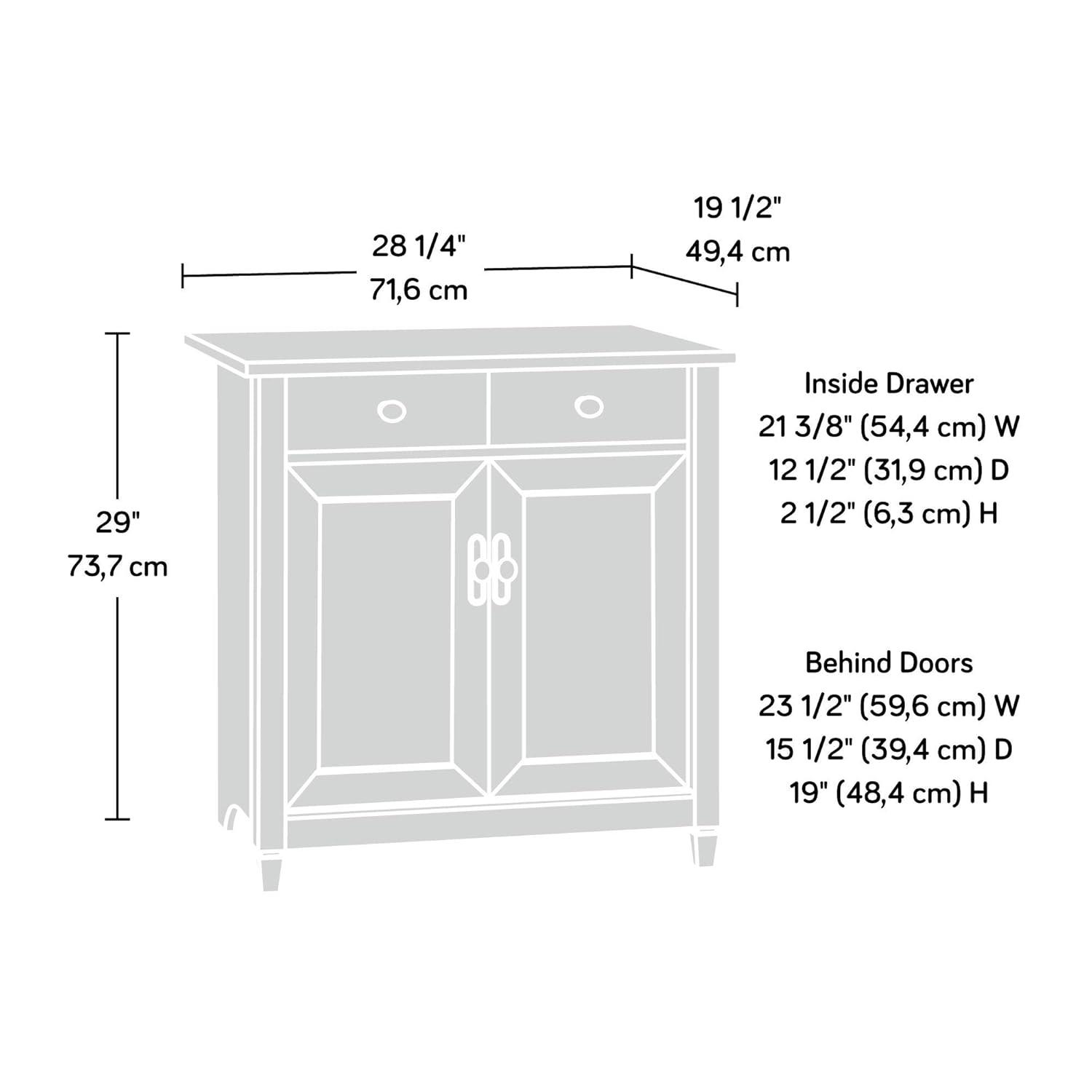 Sauder Edge Water Utility Stand, Estate Black Finish