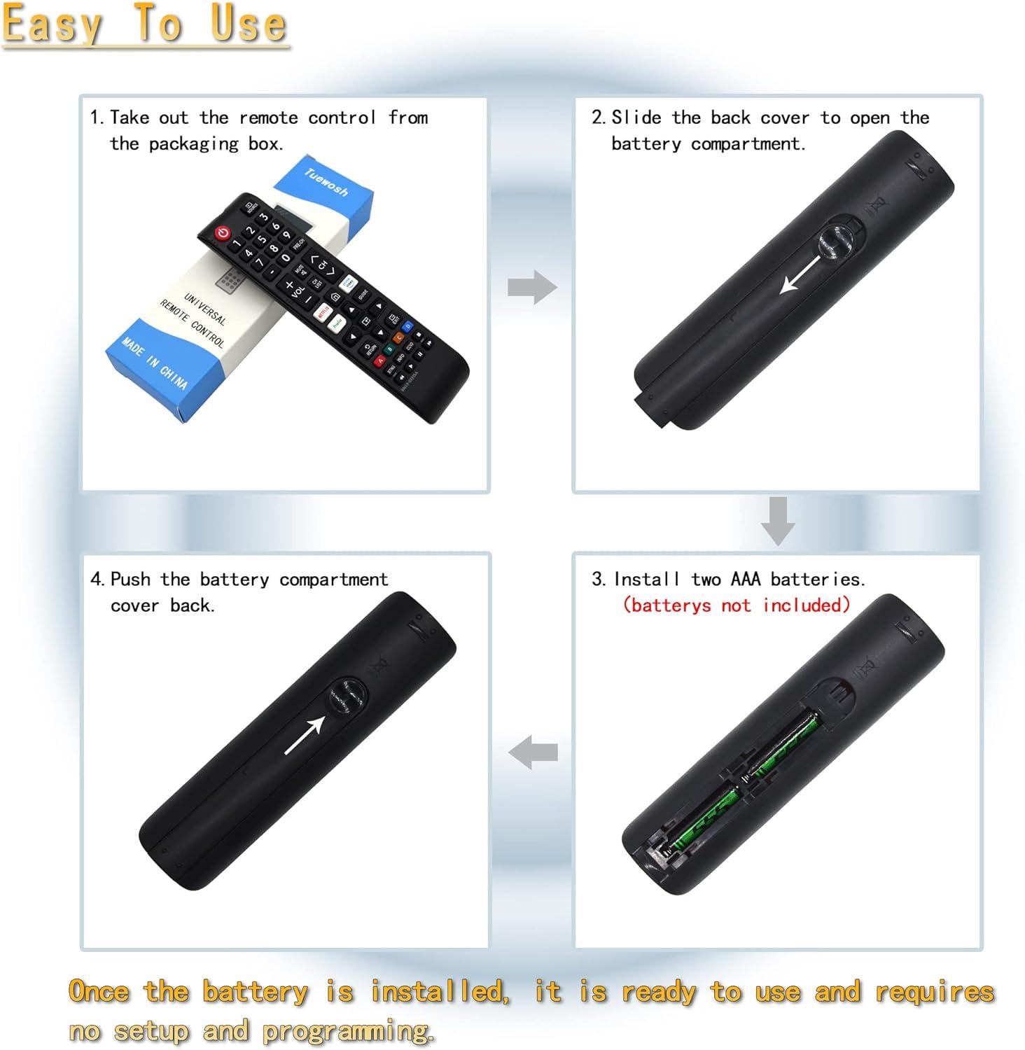 (Pack of 2)ZOUYUE Universal Remote for All Samsung TV,Compatible for All Samsung Smart TV LED LCD HD TV