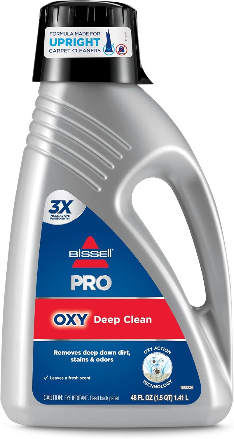 BISSELL Professional Deep Clean + Oxy 48oz. Upright Carpet Cleaner Formula - 3156: Fresh Scent, Stain Eliminator Solution