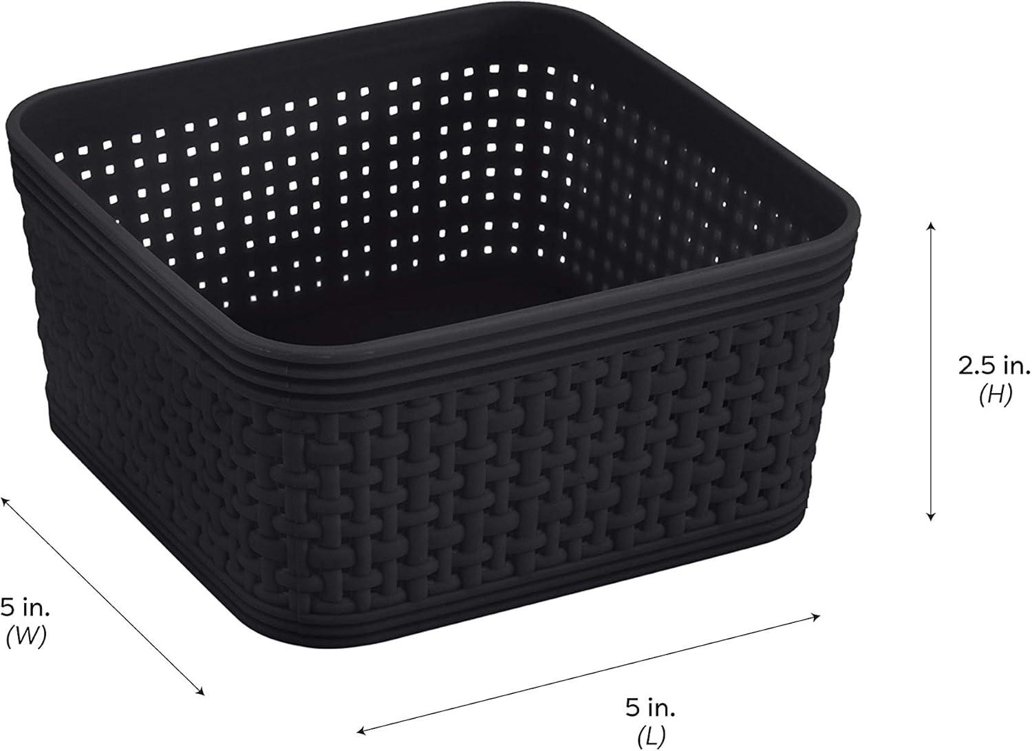 Simplify Simplify Plastic Basket (Set of 6)