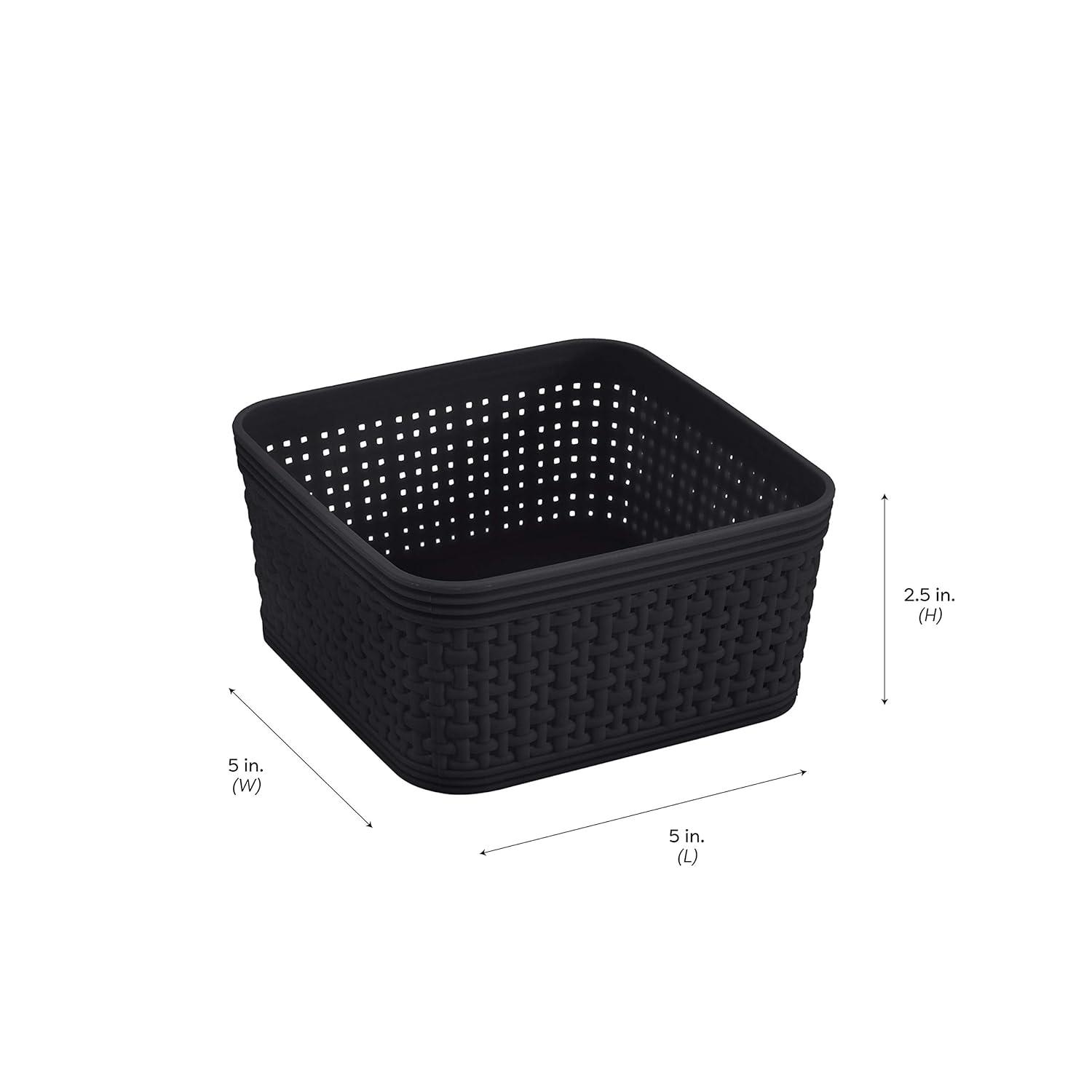 Simplify Simplify Plastic Basket (Set of 6)