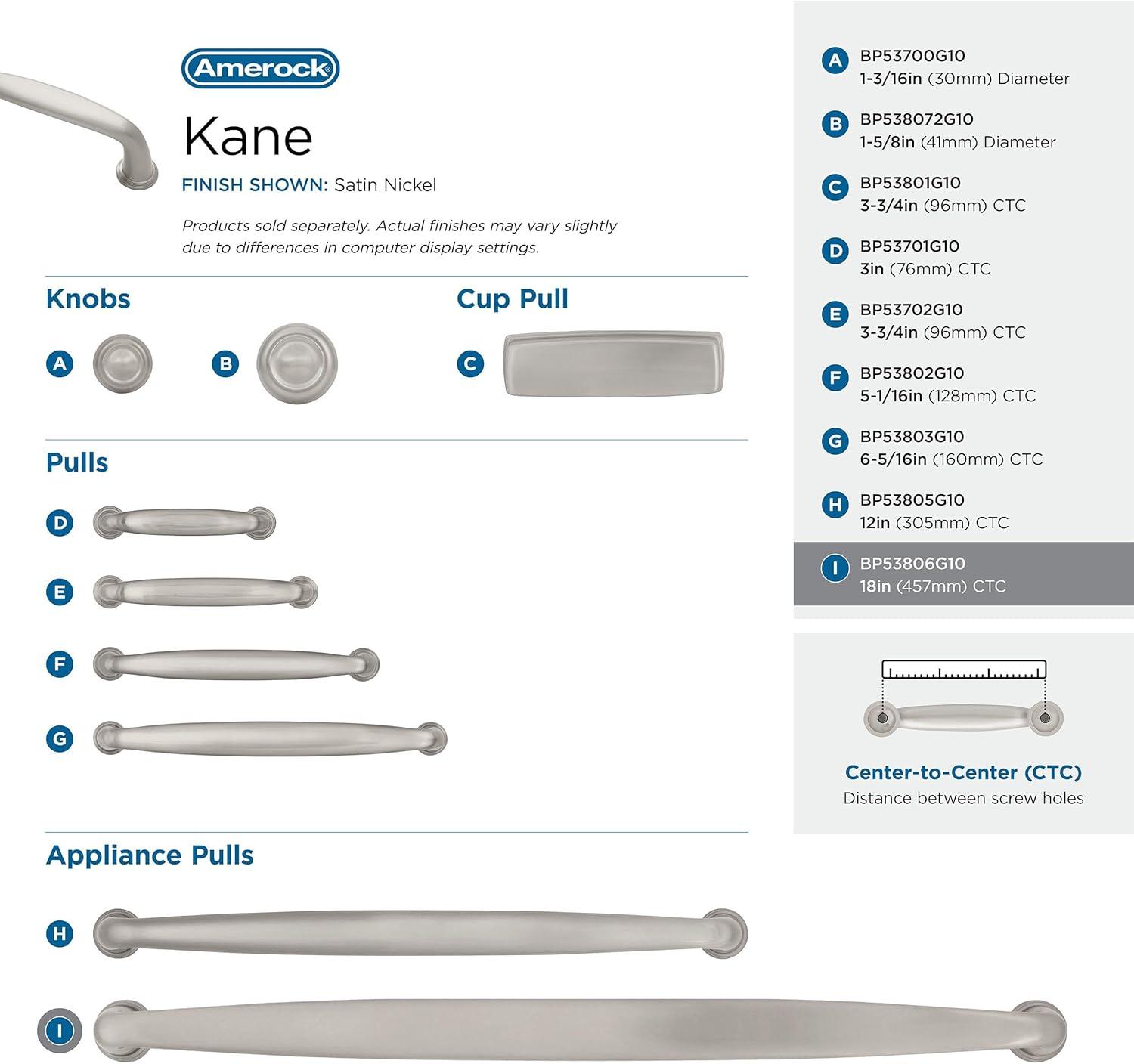 Amerock Kane Appliance Pull