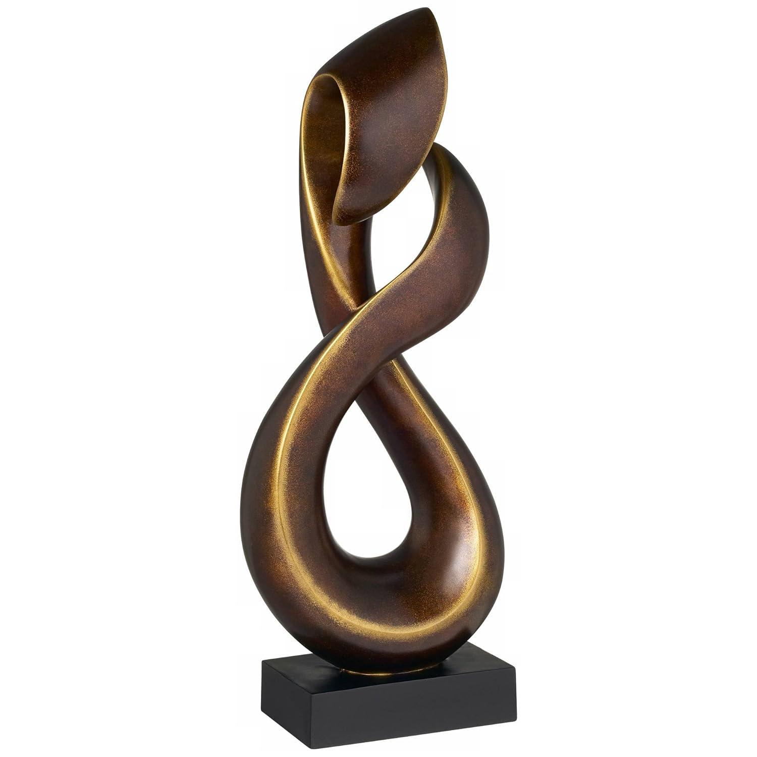 Studio 55D Open Infinity 25" High Gold Sculpture