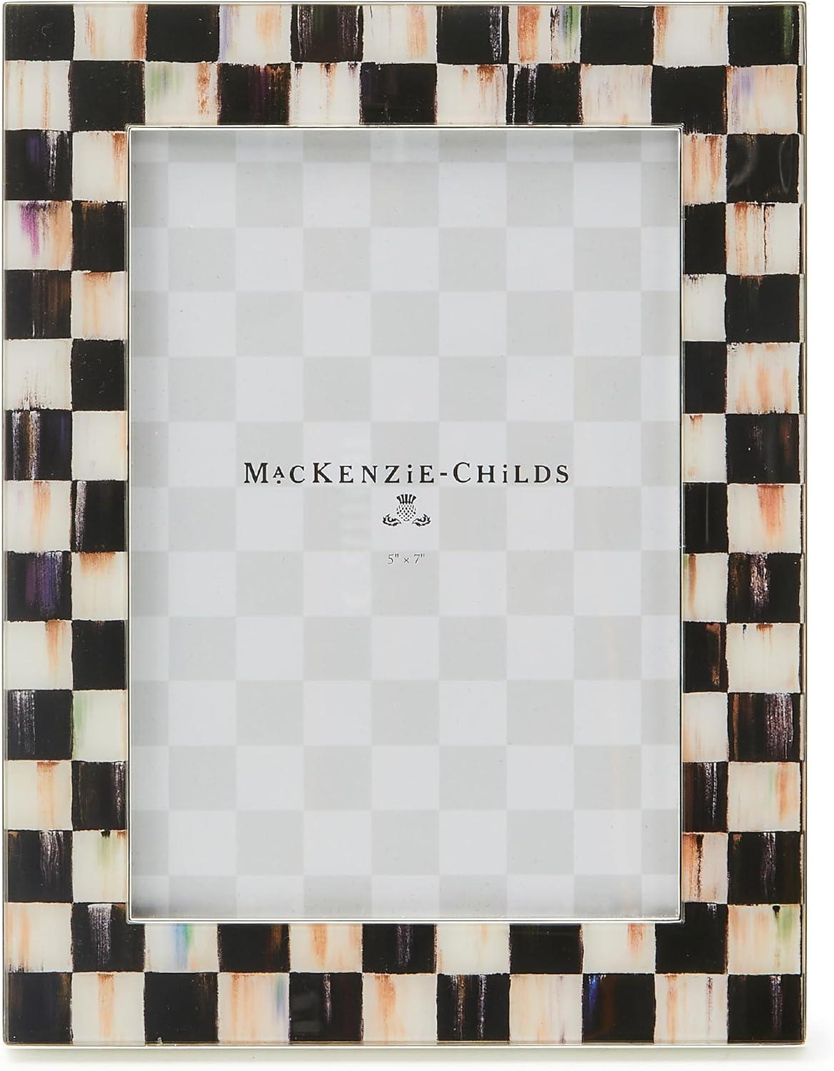 MacKenzie-Childs Sterling Check Plated 5"X7" Frame