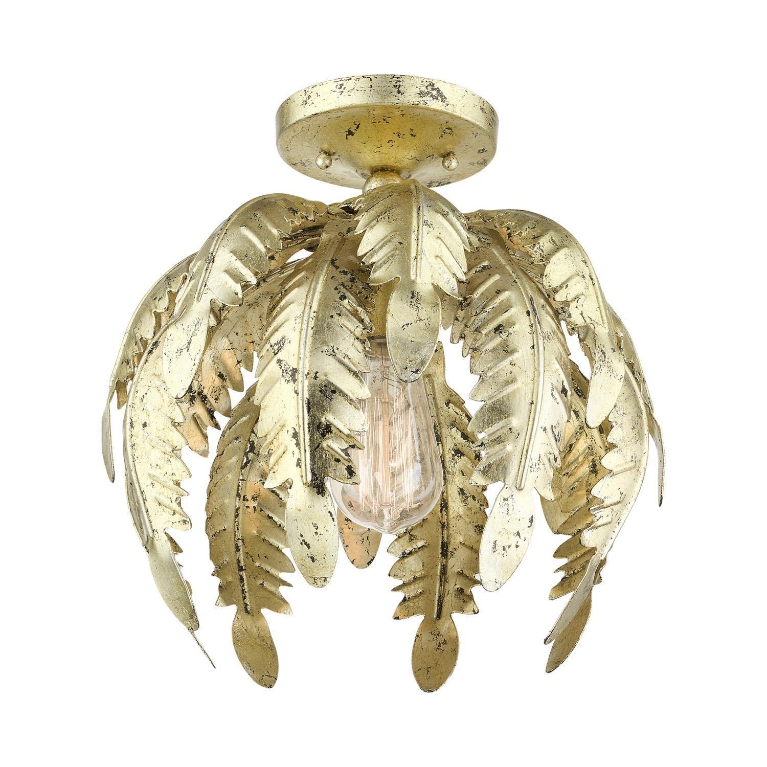 Livex Lighting - Acanthus - 1 Light Semi-Flush Mount in Coastal Style - 12.63