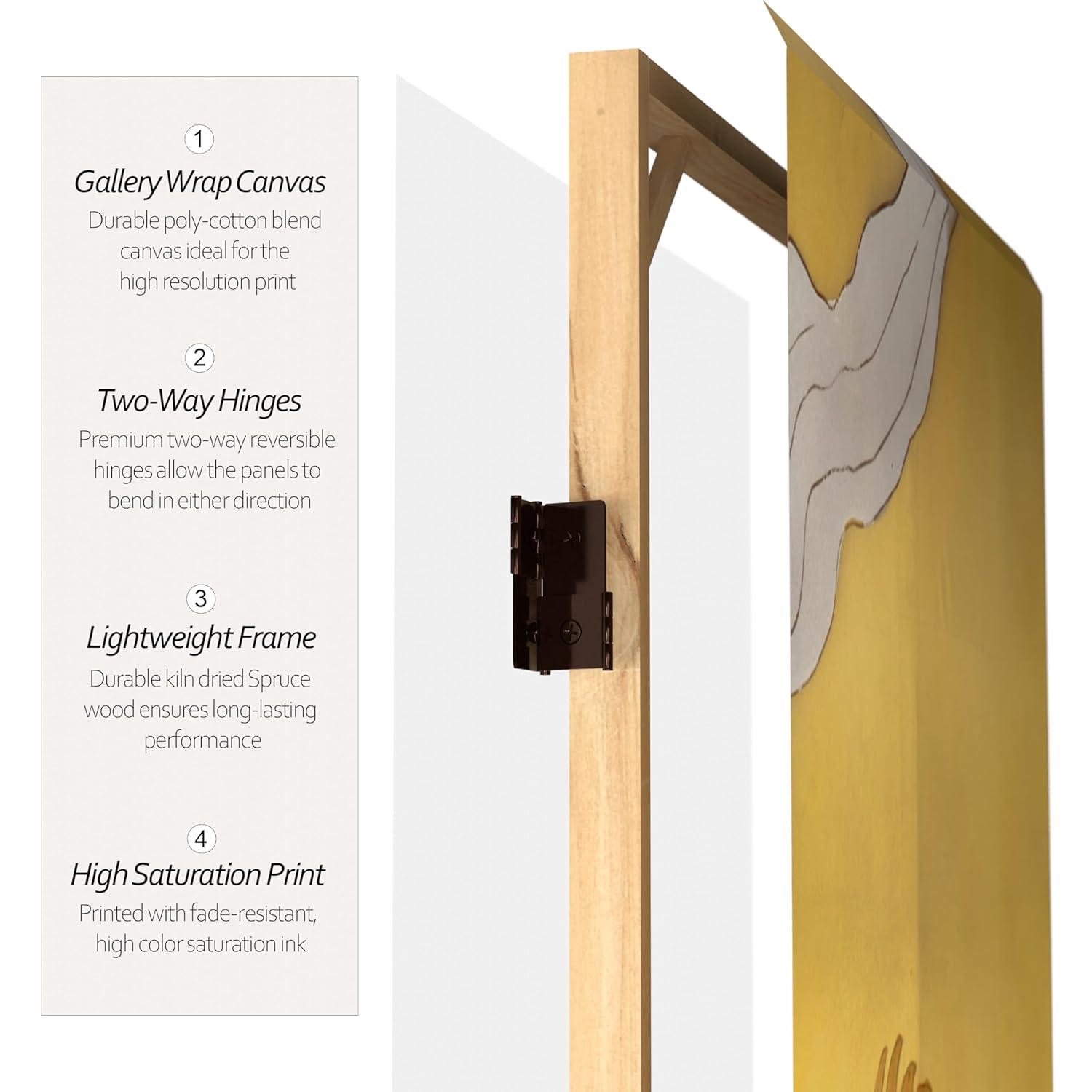 Winston Porter Keir 3 ft. Tall Folding Art Screen