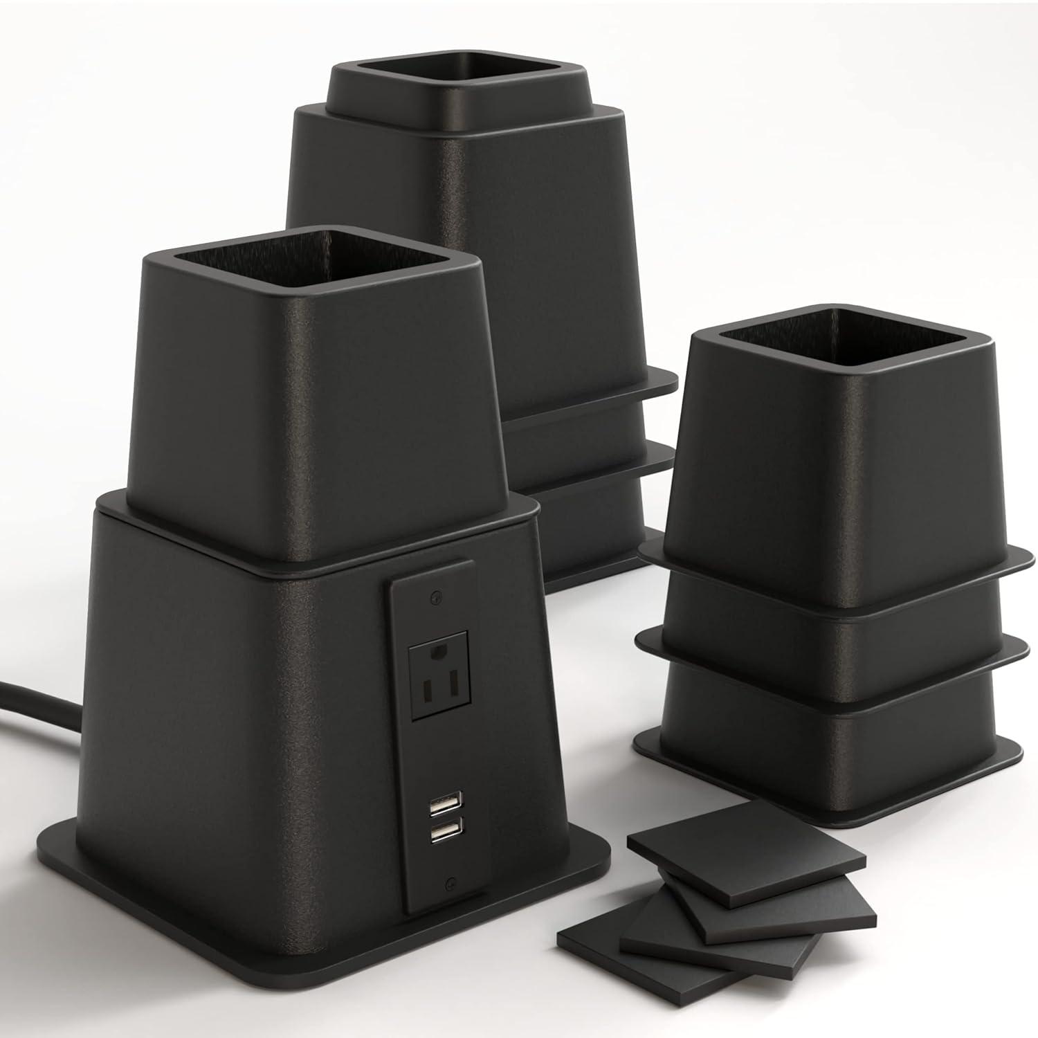 Home Intuition 10.5'' Bed Risers (Set of 4)