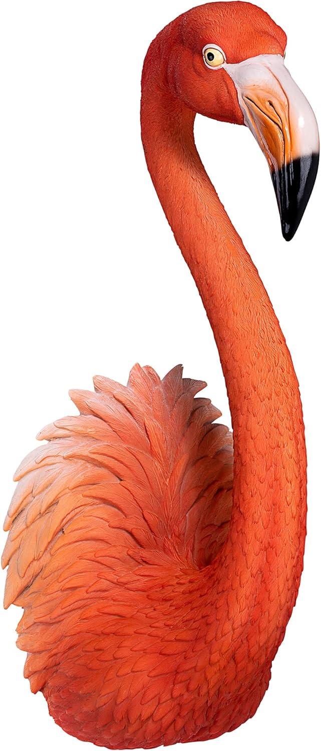 Pink Flamingo Tropical Wall Sculpture