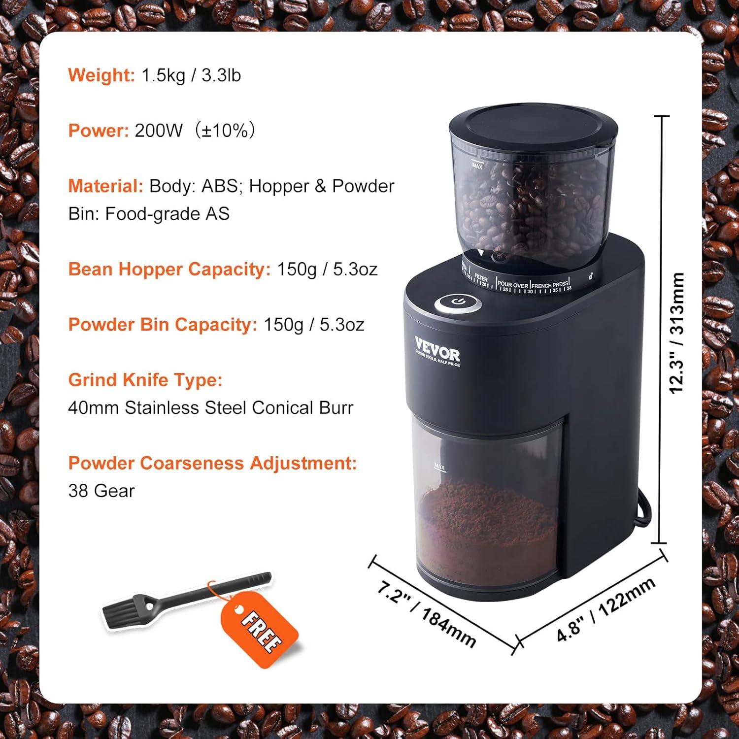 VEVOR Electric Blade Coffee Grinder