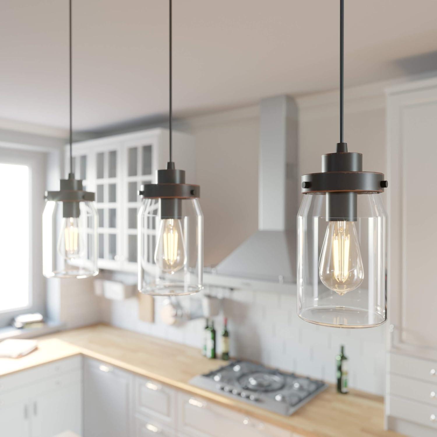 Devon Park 3 - Light Kitchen Island Linear Pendant