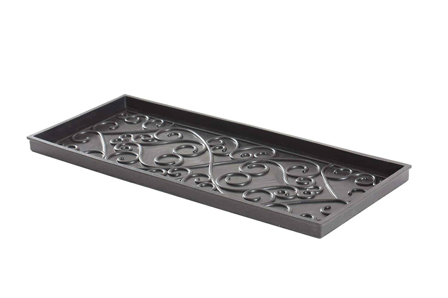 Anji Mountain Eco-Friendly Rubber Boot Tray for Muddy Shoes, Garden Tools, and Pet Supplies (Available in Multiple Sizes)
