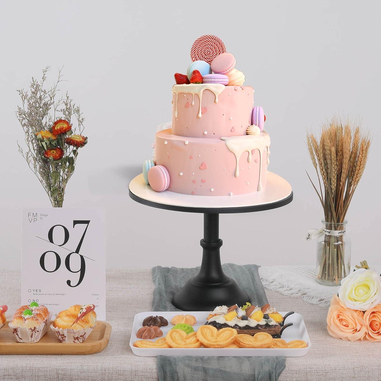 AMIENIV Iron Baby Shower Cake Stand, Gold (3 Count)