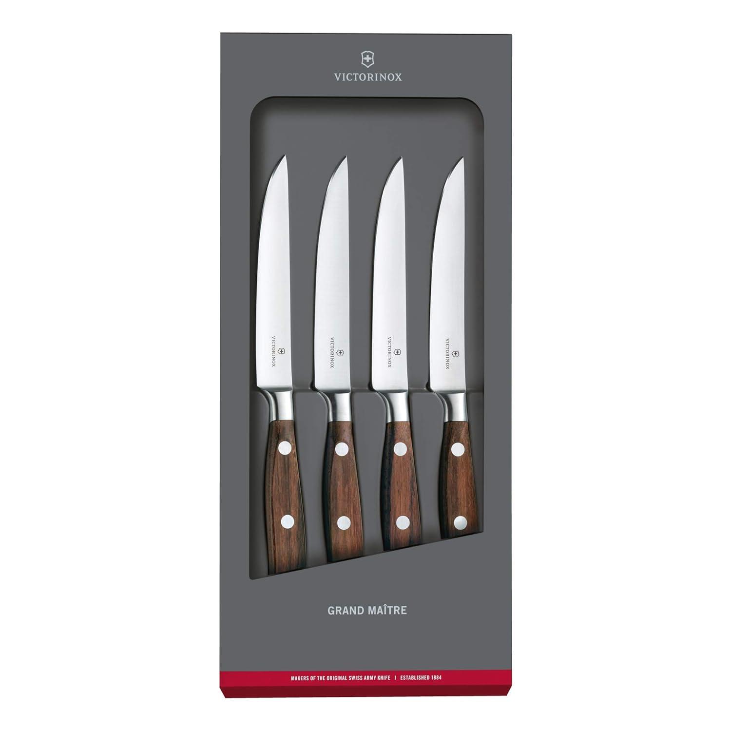 Victorinox Grand Maitre Wood 4 Piece Steak Knife Set