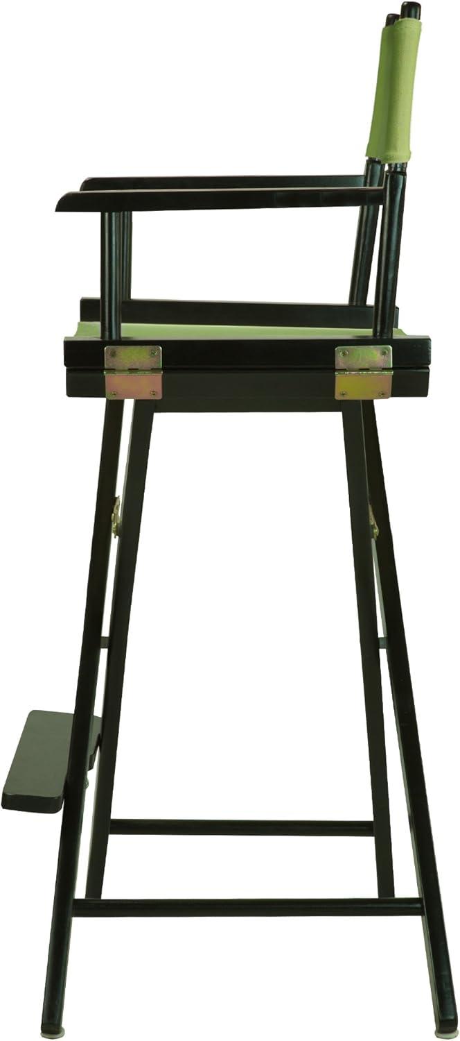 "30" Director's Chair Black Frame-Lime Green Canvas"