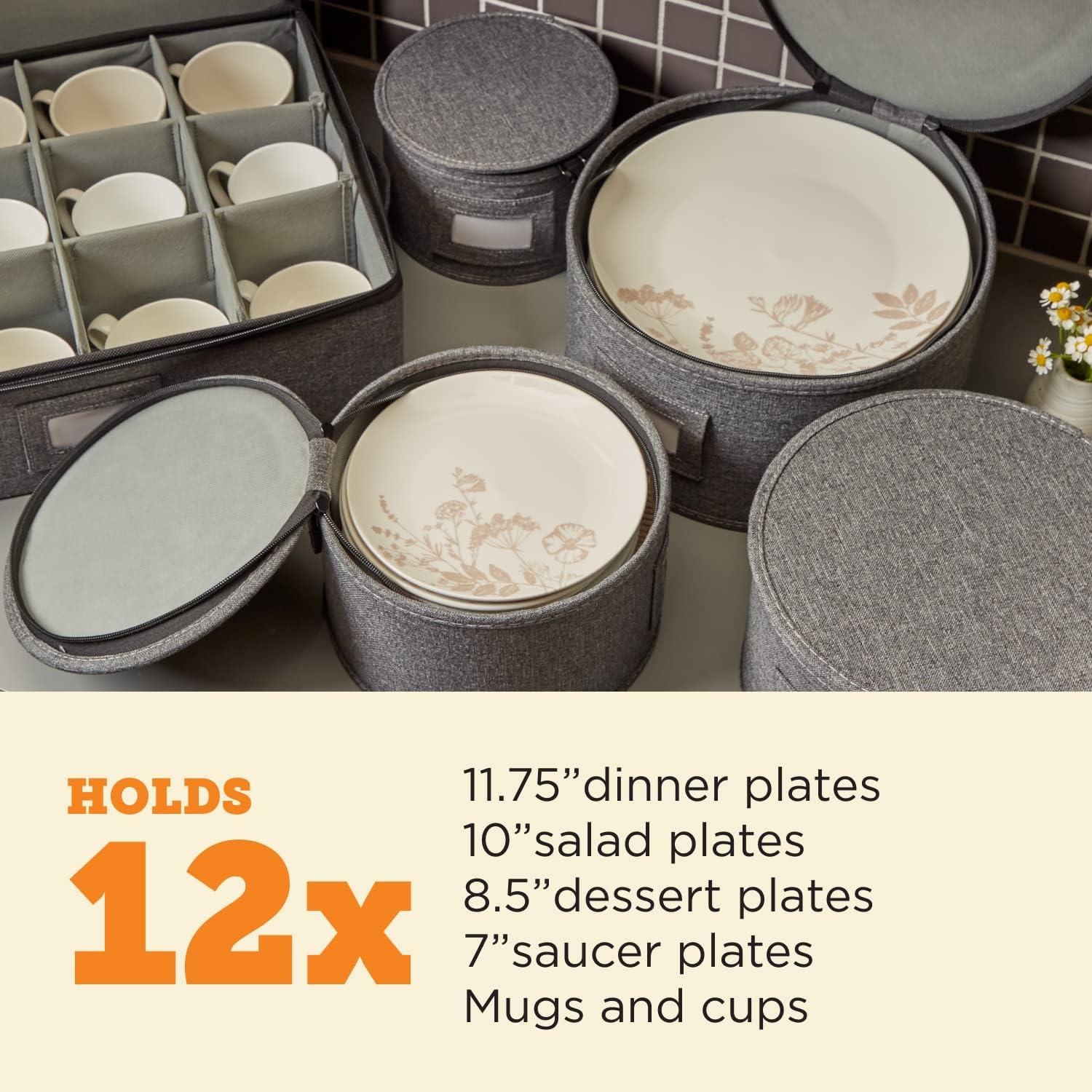 China Storage Containers, Containers for Organizing, Hard Shell Case, Felt Plate Dividers, Moving Supplies, Storage Box, Wine, Dishes, Glasses Storage, Charger Plates Storage Containers