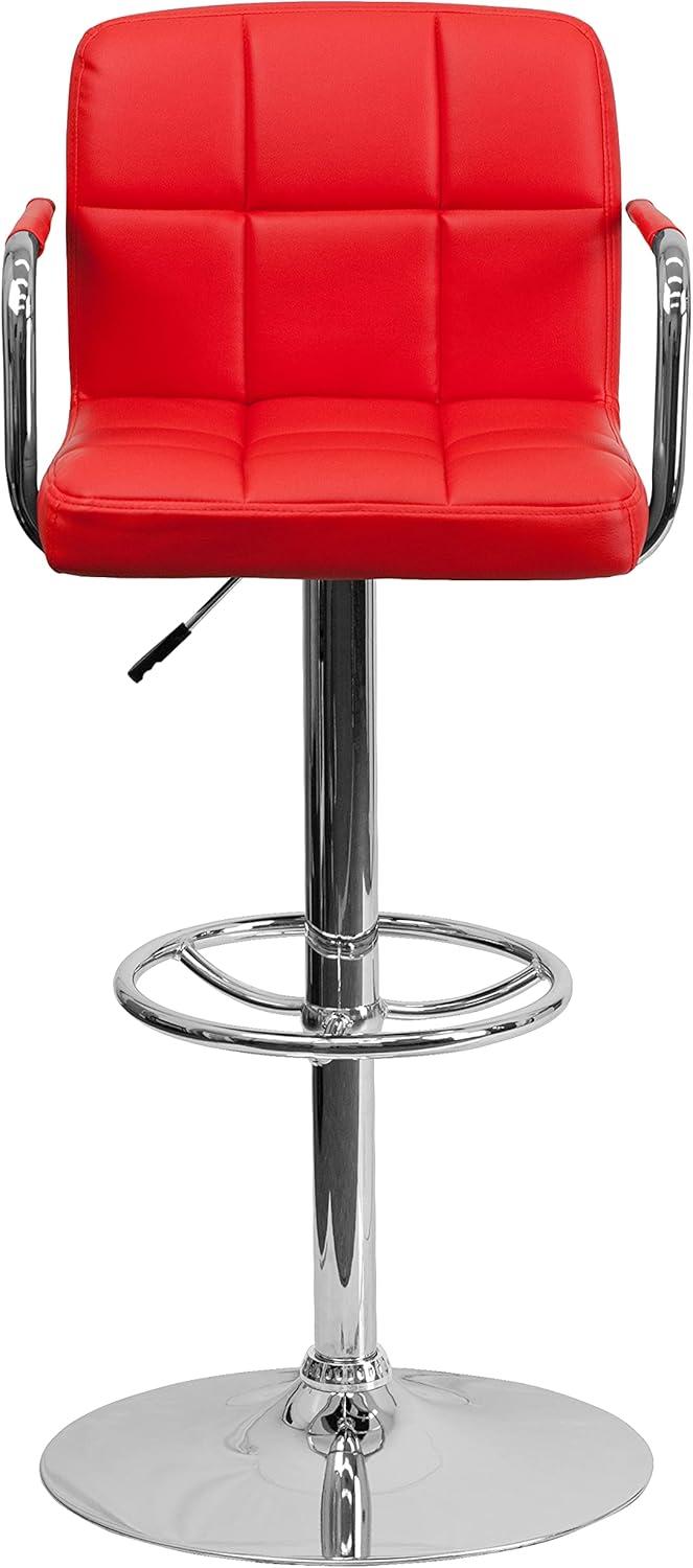 Adjustable Bar Stools - Counter Height Barstools with Back and Armrest