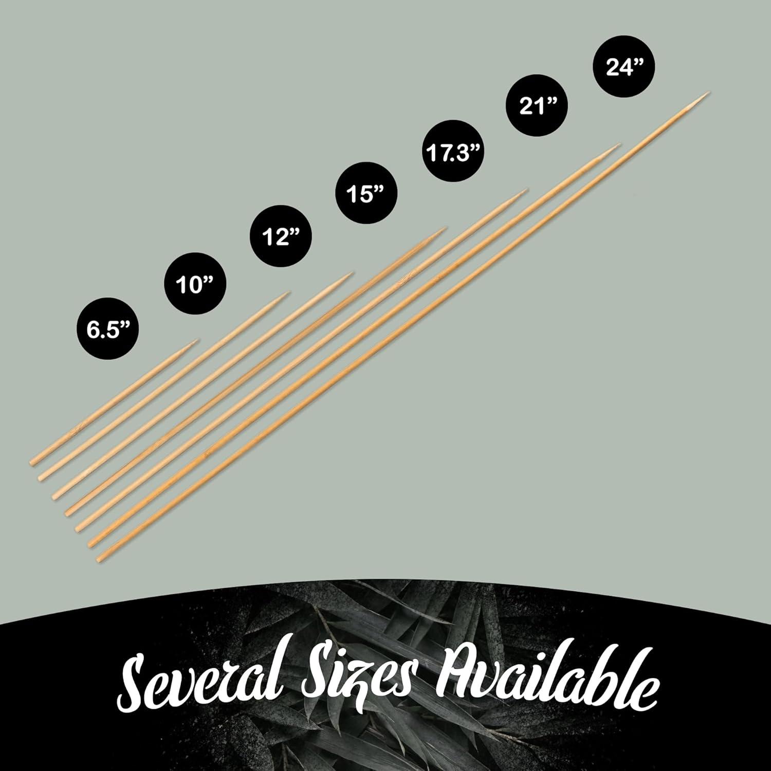 BambooMN 5mm Sharp-Point Multipurpose Food Bamboo Skewers - 21" (53cm) - 100 Pieces