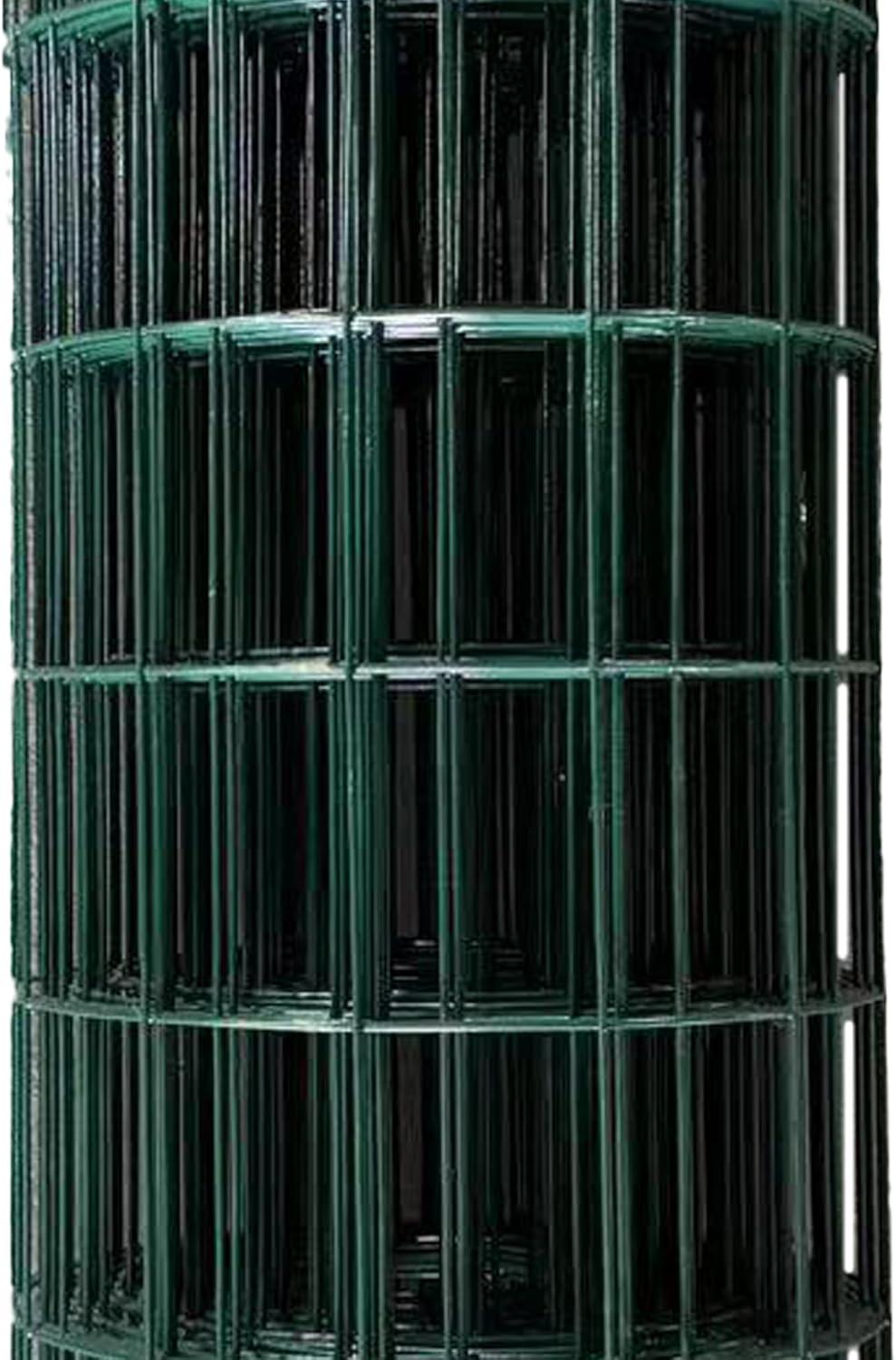 Green PVC Coated Welded Wire Fence Mesh 4' x 50'