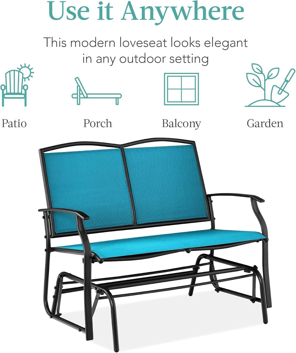 Winston Porter Nethuki Metal Outdoor Glider