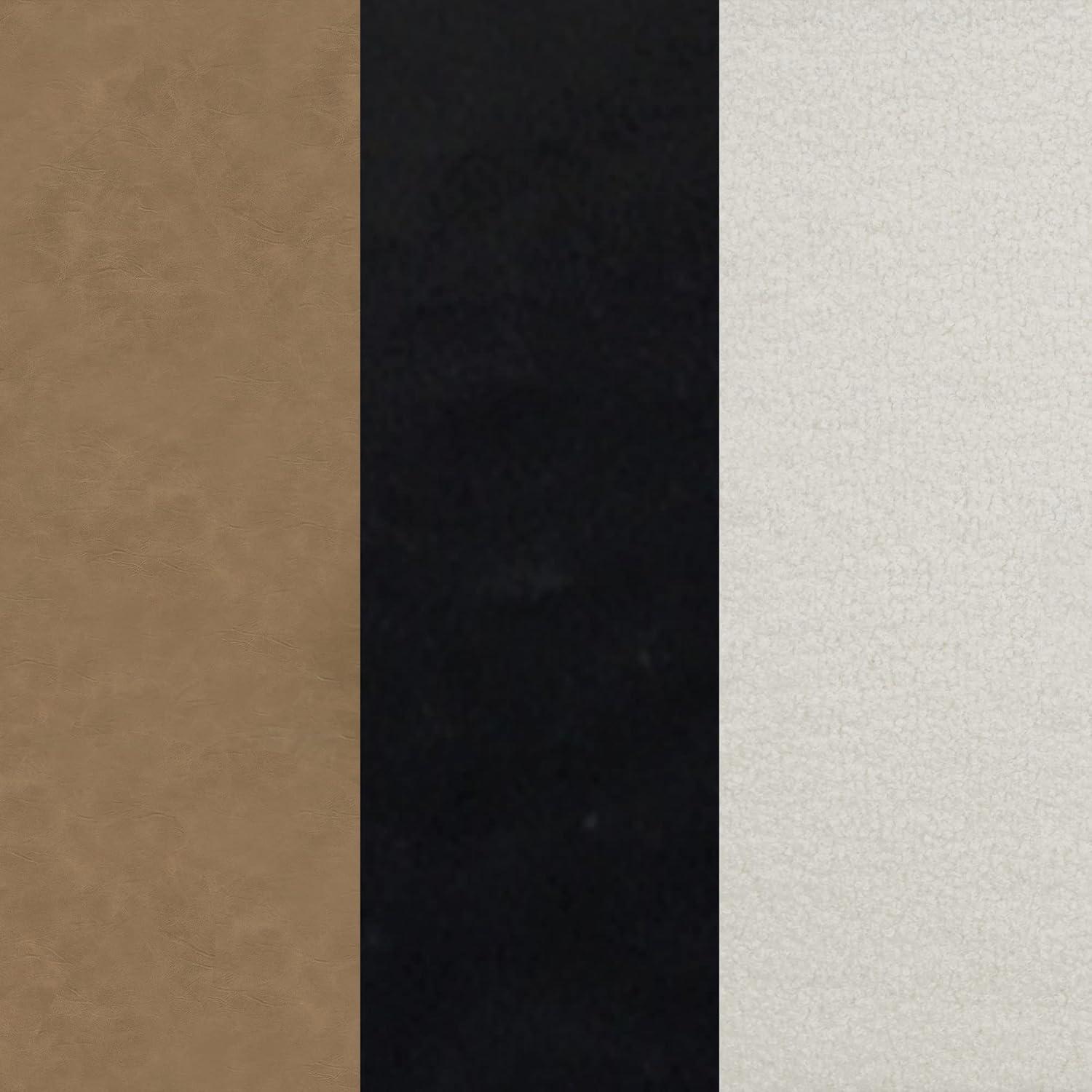 Full/Queen Charlie Boucle Kids' Headboard Cream - Nathan James: Wall Mounted MDF Upholstered Headboard