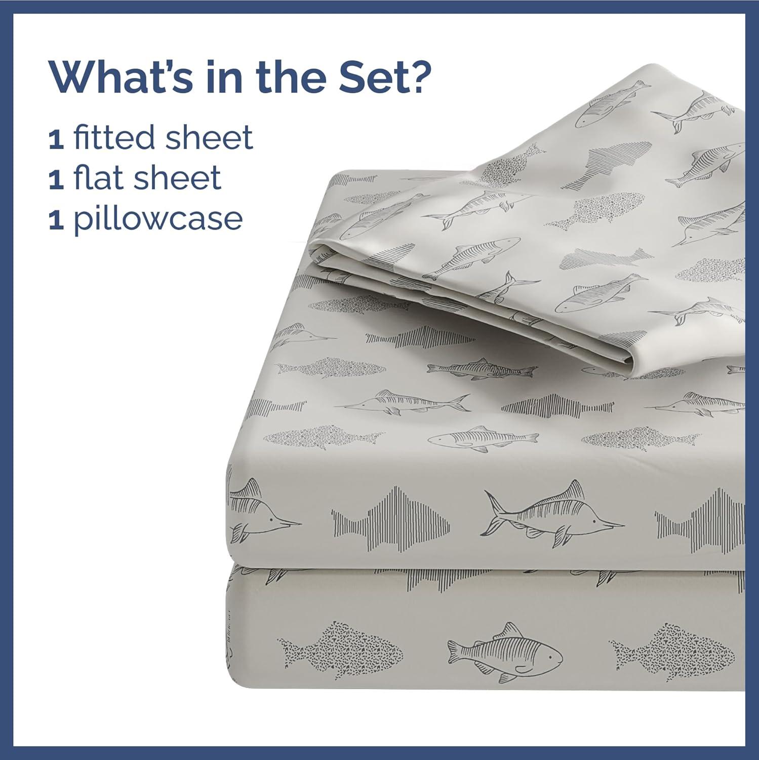CGK Linens 4 Piece Kids Microfiber Sheet Set - Wrinkle Free - Cute, Cozy, Soft
