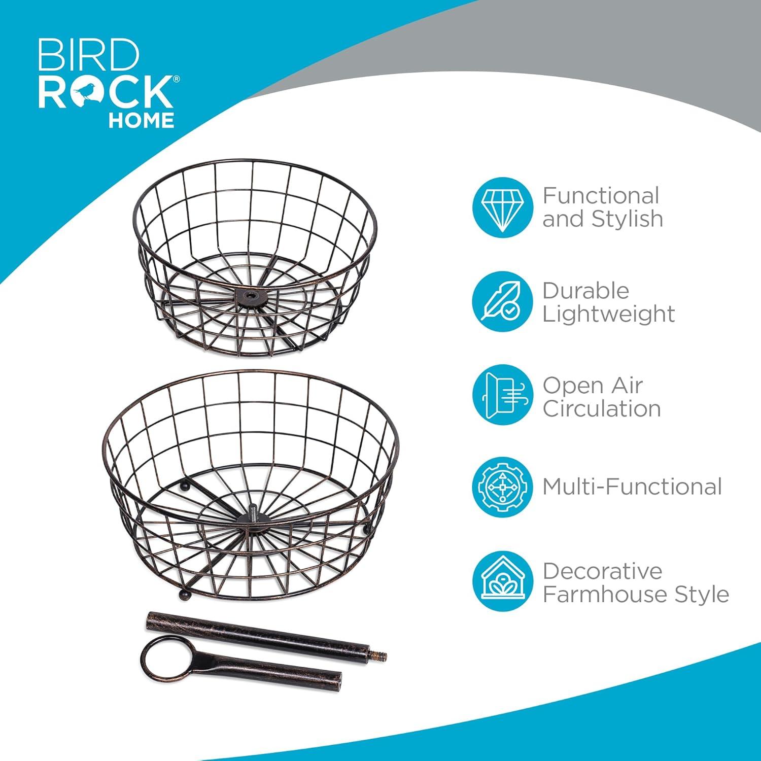 BirdRock Home Metal/Wire Basket