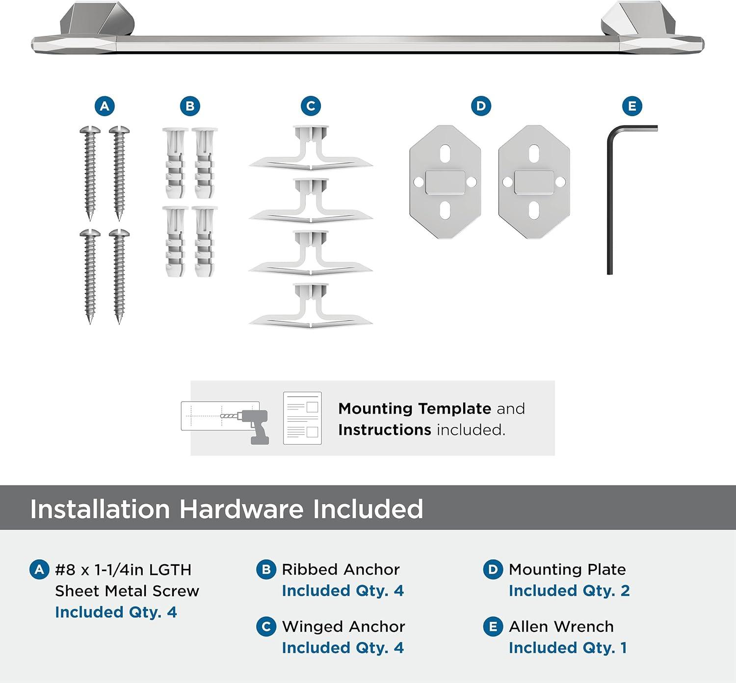 Amerock St. Vincent Wall Mounted Towel Bar