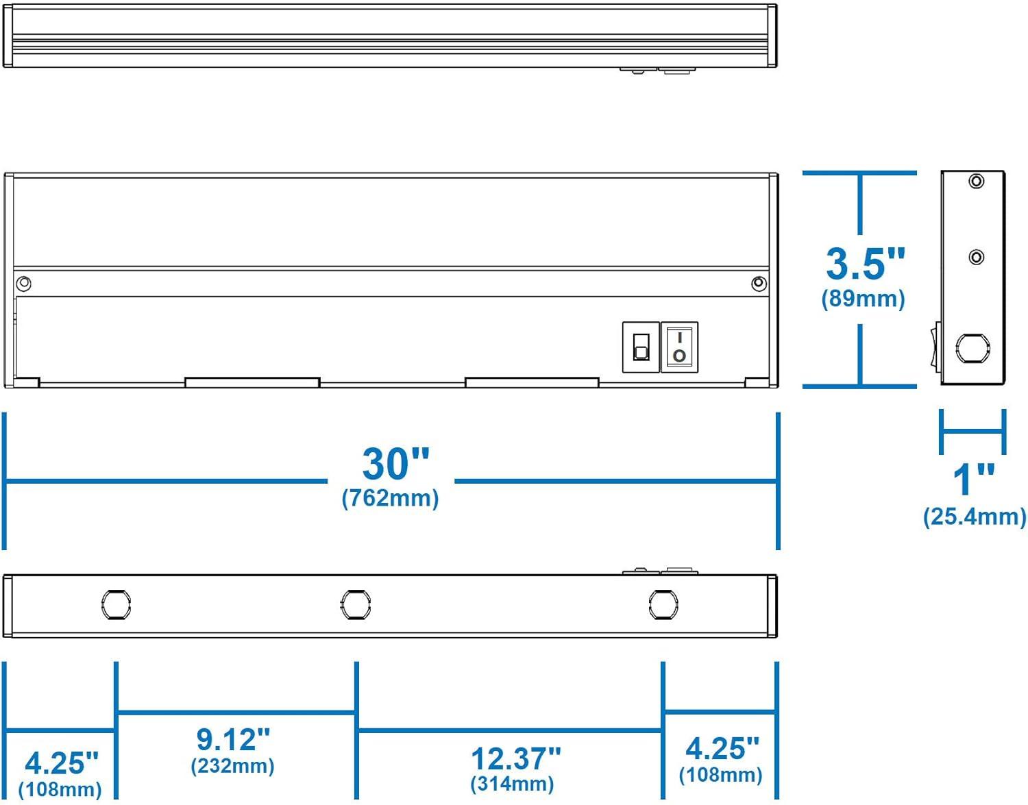 Nuc5 LED 30'' Under Cabinet Linkable Light Bar