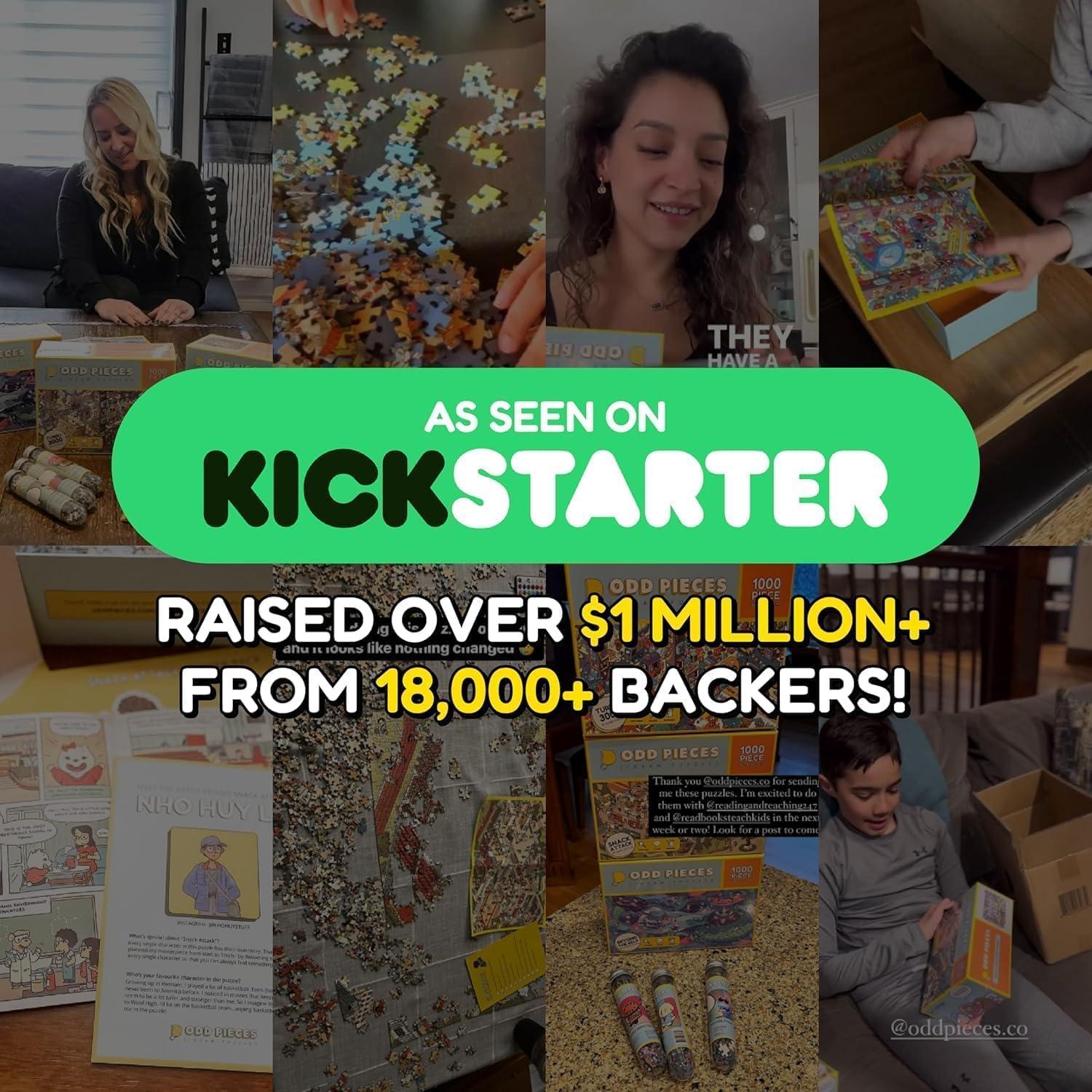 Mystery Jigsaw Puzzle-1,000 Pcs Mystery Puzzle with Storytelling Comics, Secret Ending-1000 Piece Puzzle for Adults & Kids –19.7'' x 27.6'' Frameable Magic Art (Beyond The Kelp)