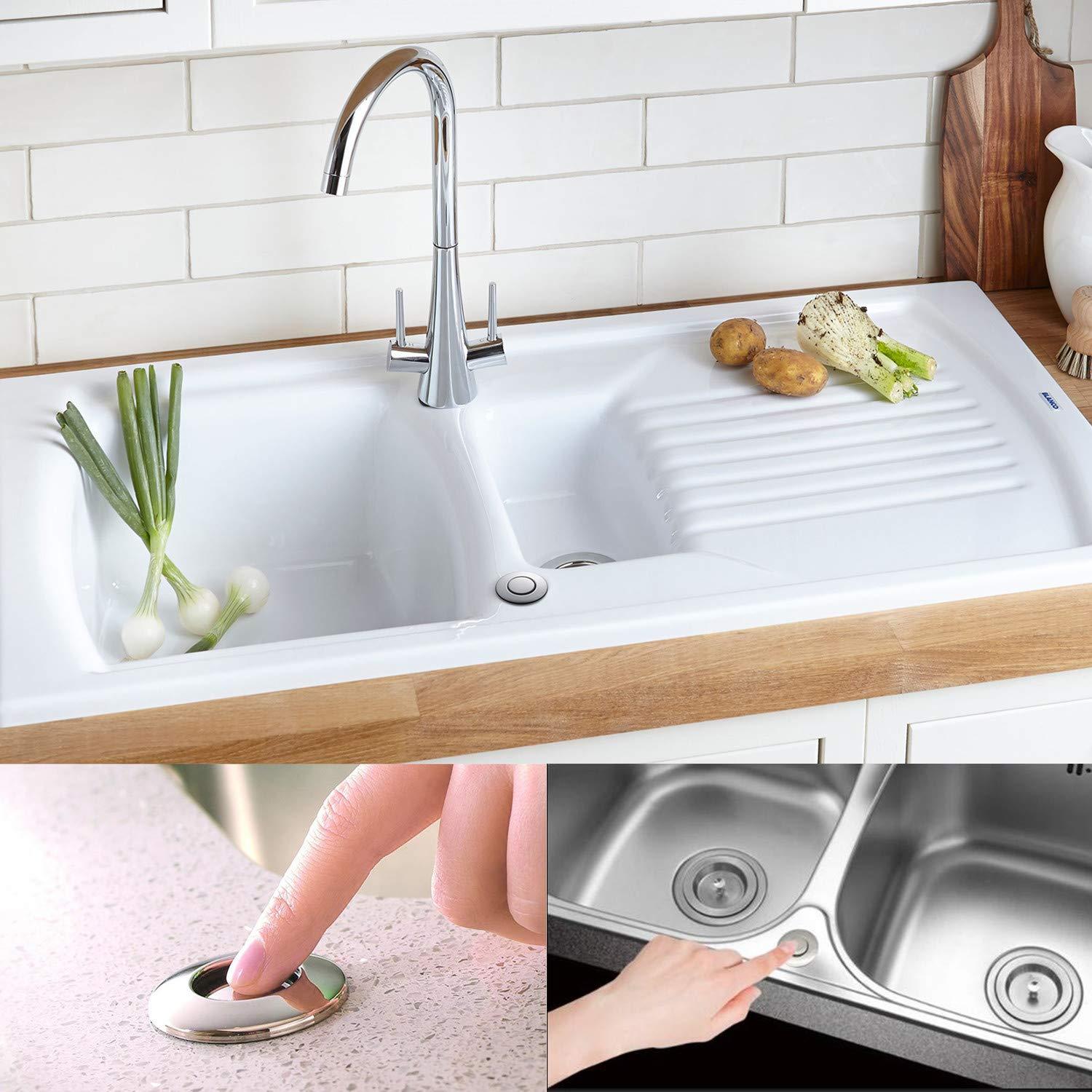 Garbage Disposal Air Switch Kit ，Sink Top Waste Disposal Stainless Steel on/off Air